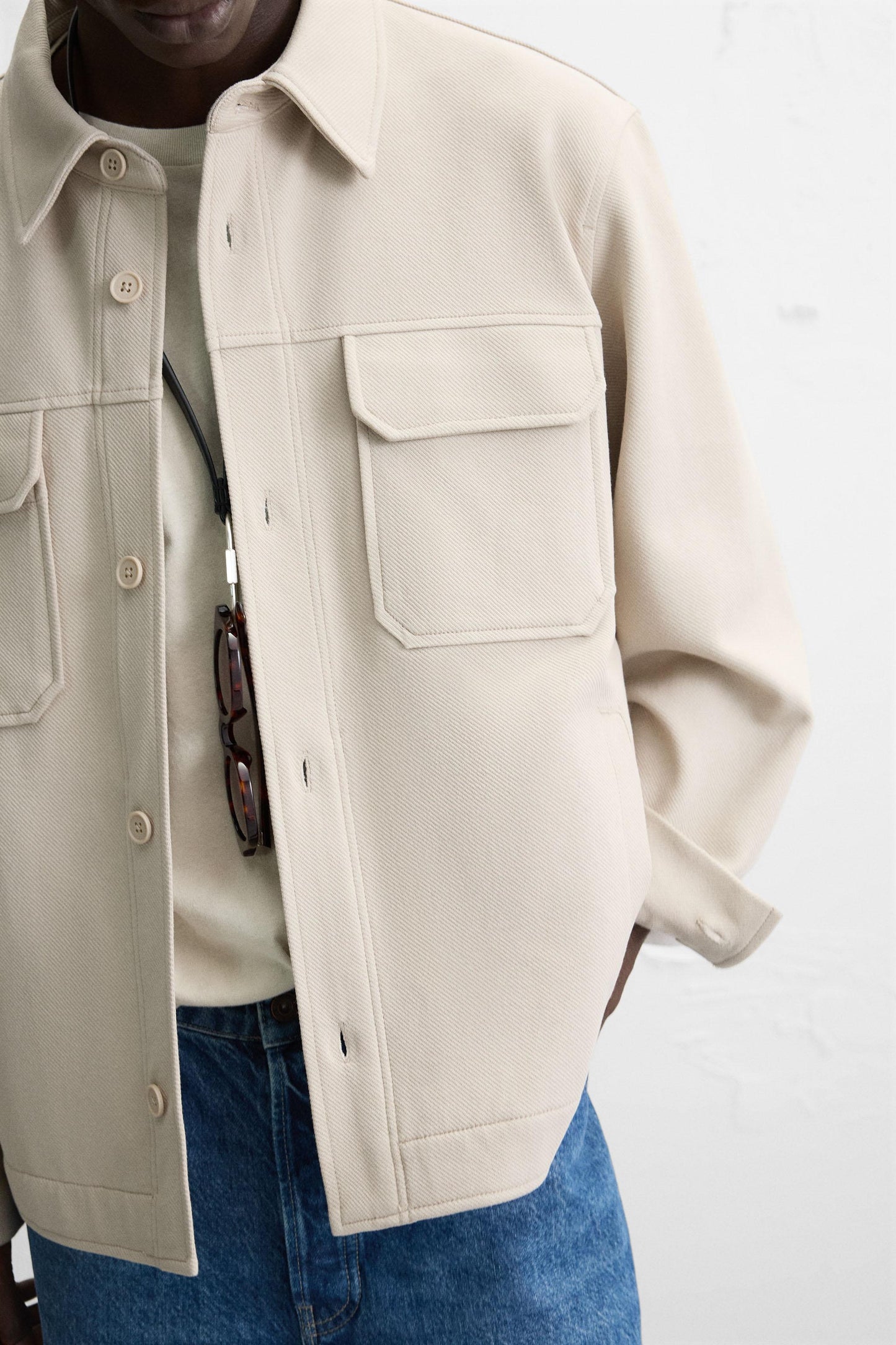 COMFORT TEXTURED OVERSHIRT