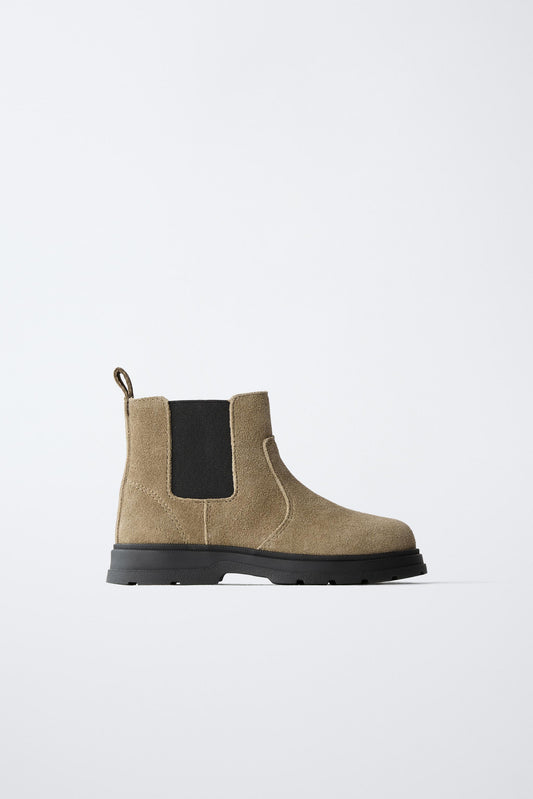 SPLIT LEATHER BOOTS