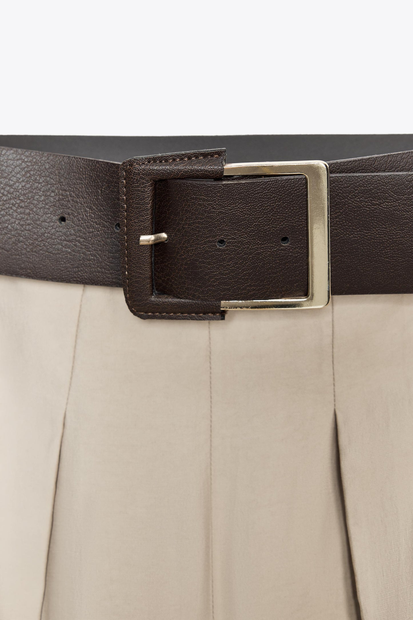 BELTED MIDI SKIRT