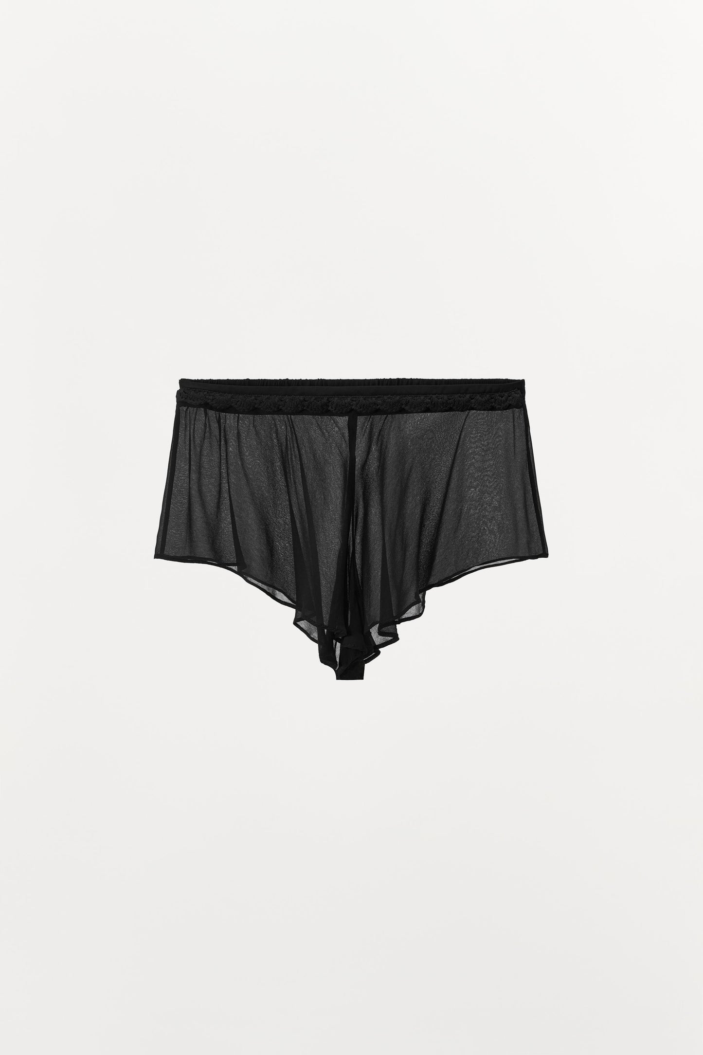 CROCHET TRIM SHORTS