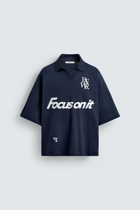 RETRO SOCCER PRINTED POLO SHIRT