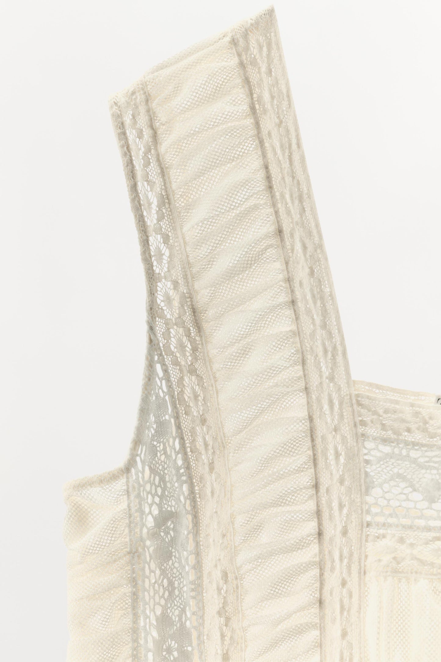 PLEATED LACE DRESS