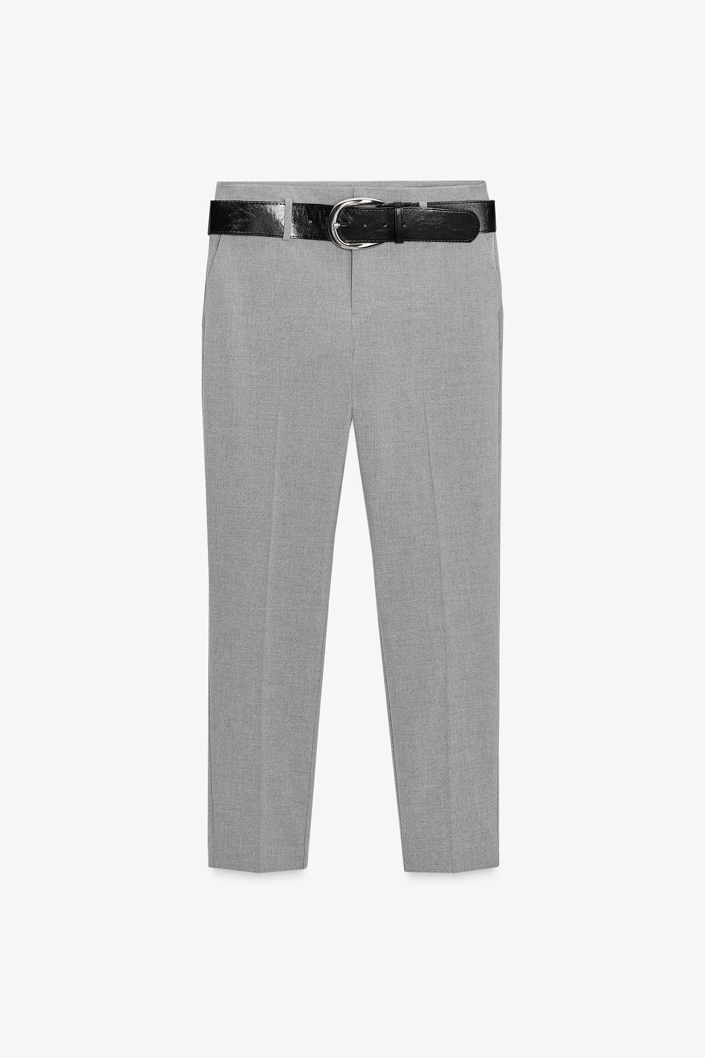 BELTED SLIM PANTS