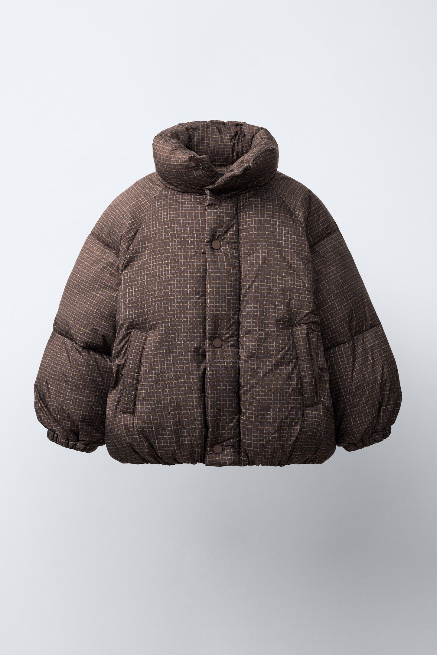CHECKERED PUFFER JACKET