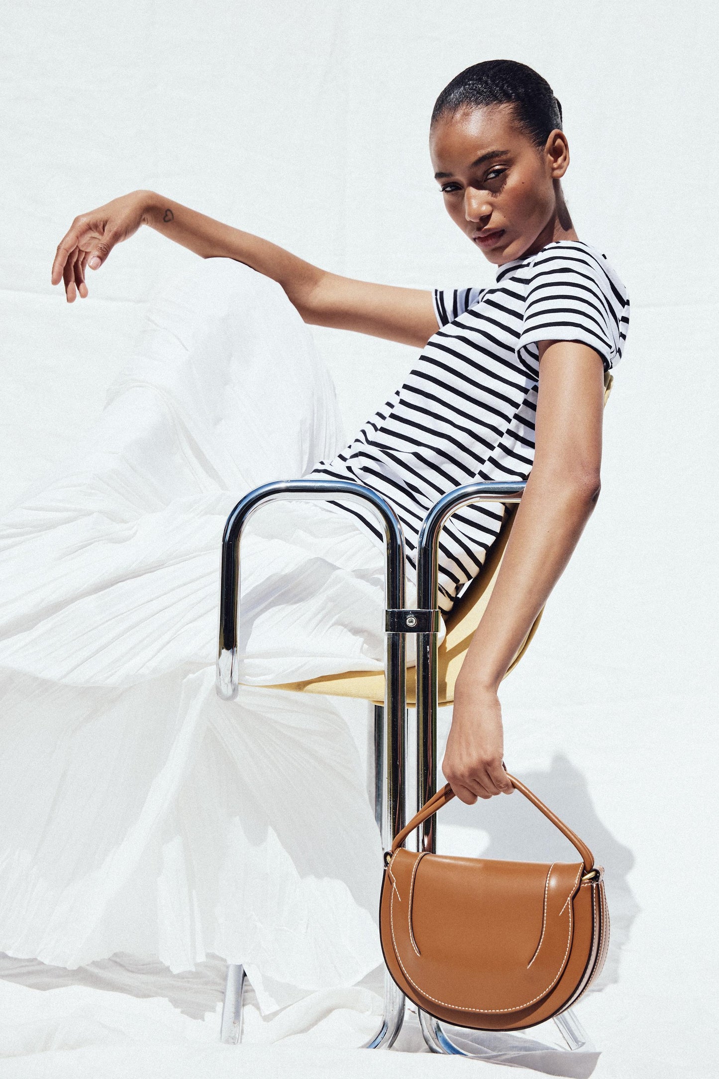 CANVAS STITCH CROSSBODY BAG