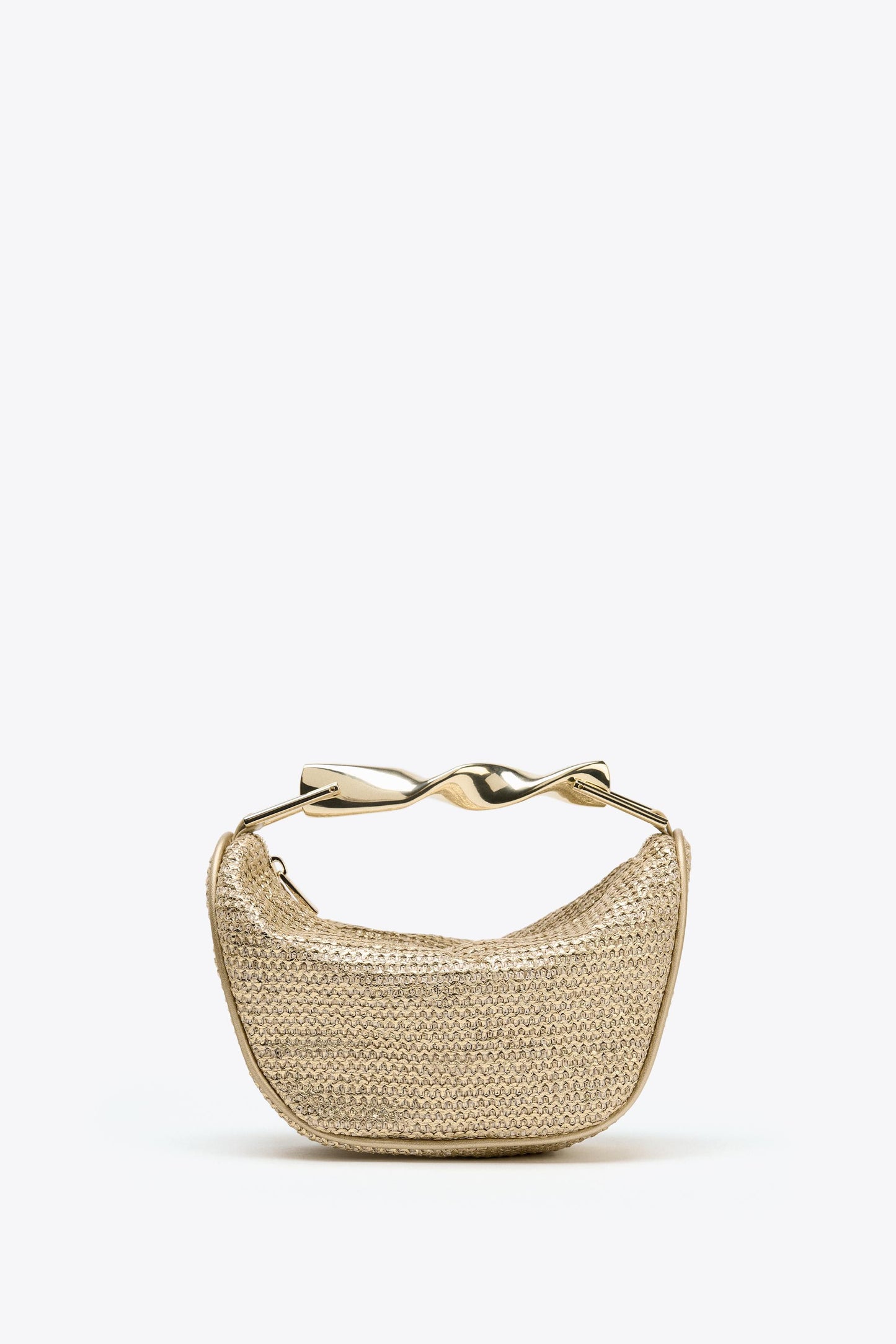 MINI BAG WITH METALLIC HANDLE