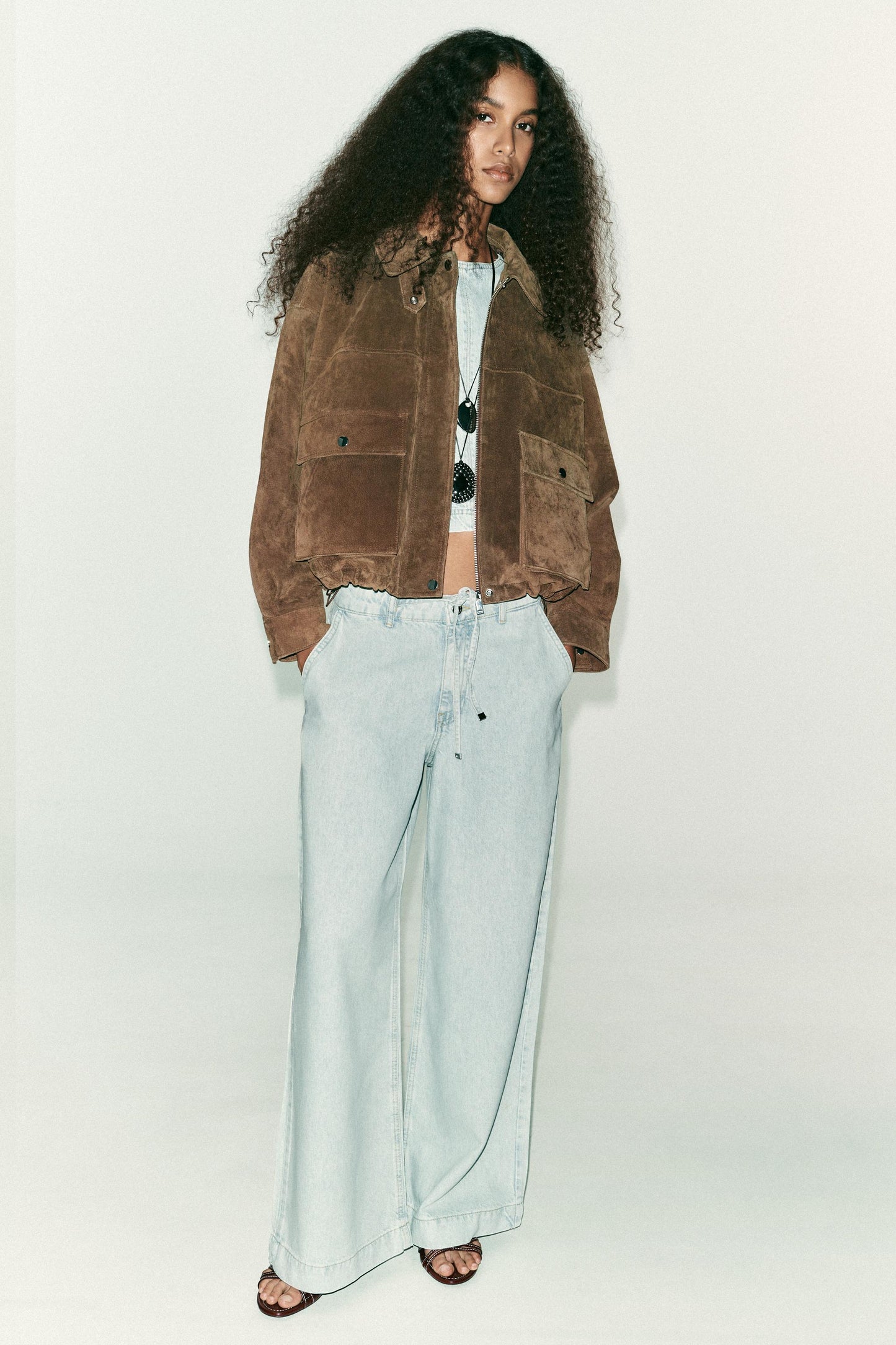 Z1975 SHORT DENIM TOP