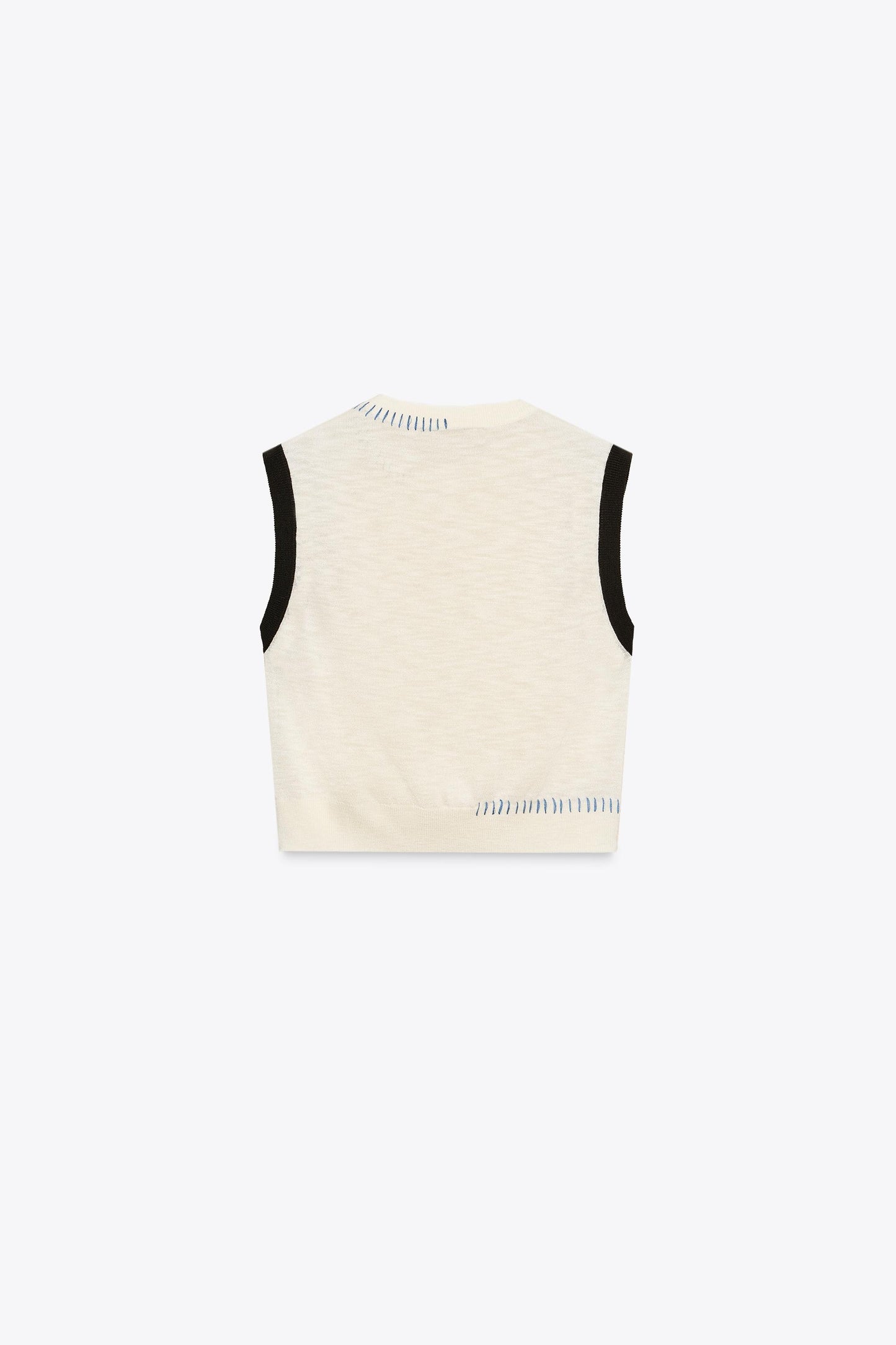 CONTRAST KNIT TOP