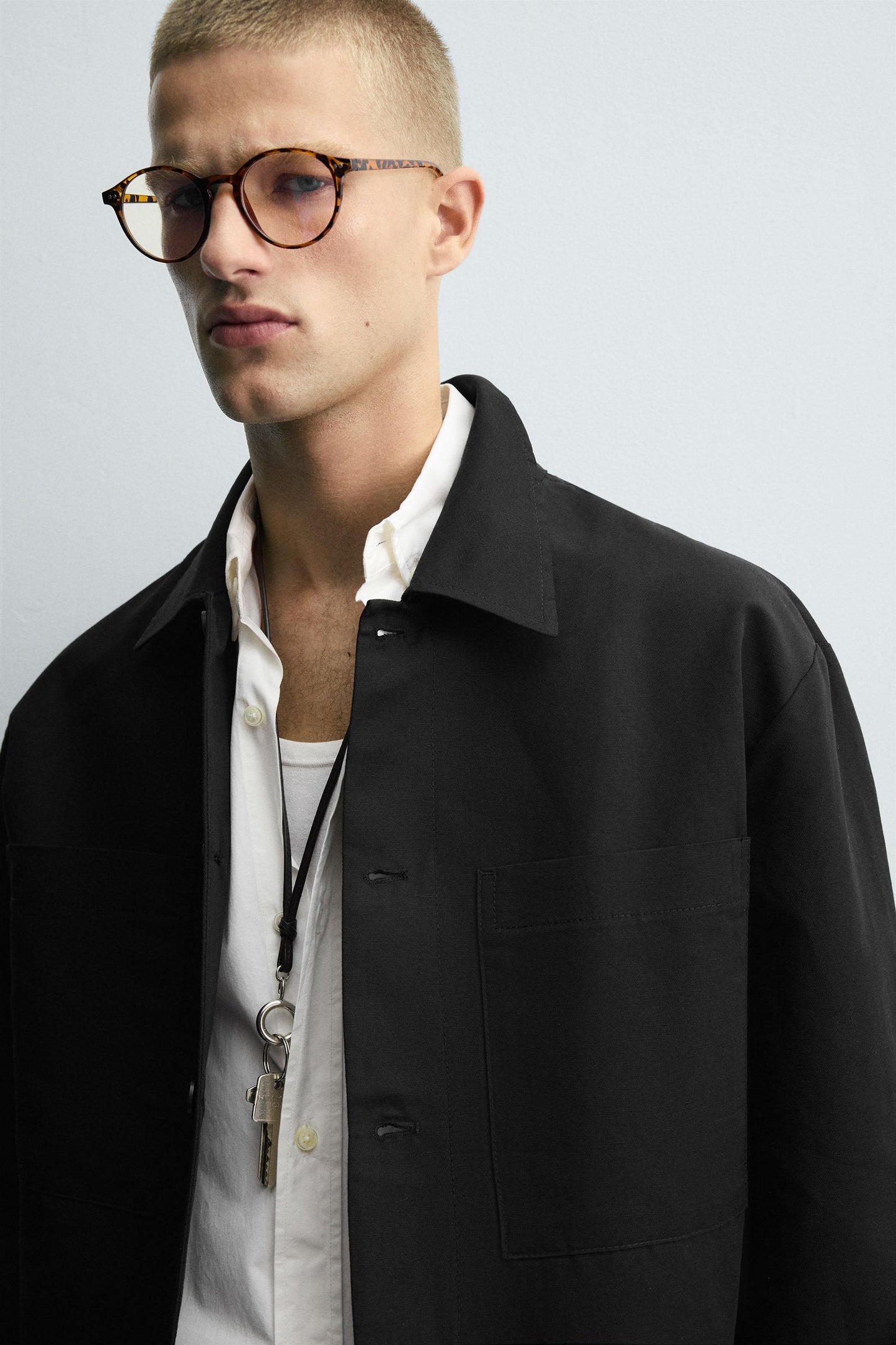 RELAXED FIT POCKET OVERSHIRT