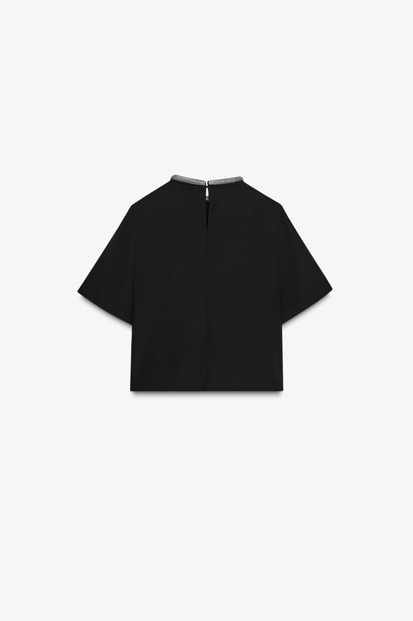 GLITTER NECK TOP