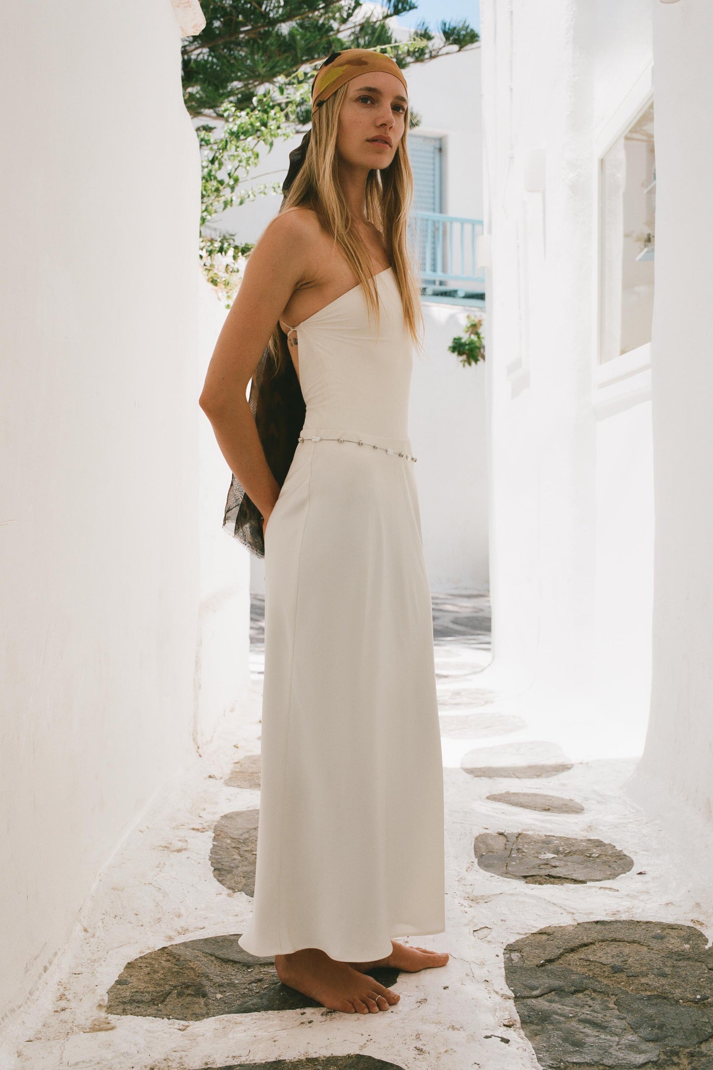 SATIN MIDI SKIRT