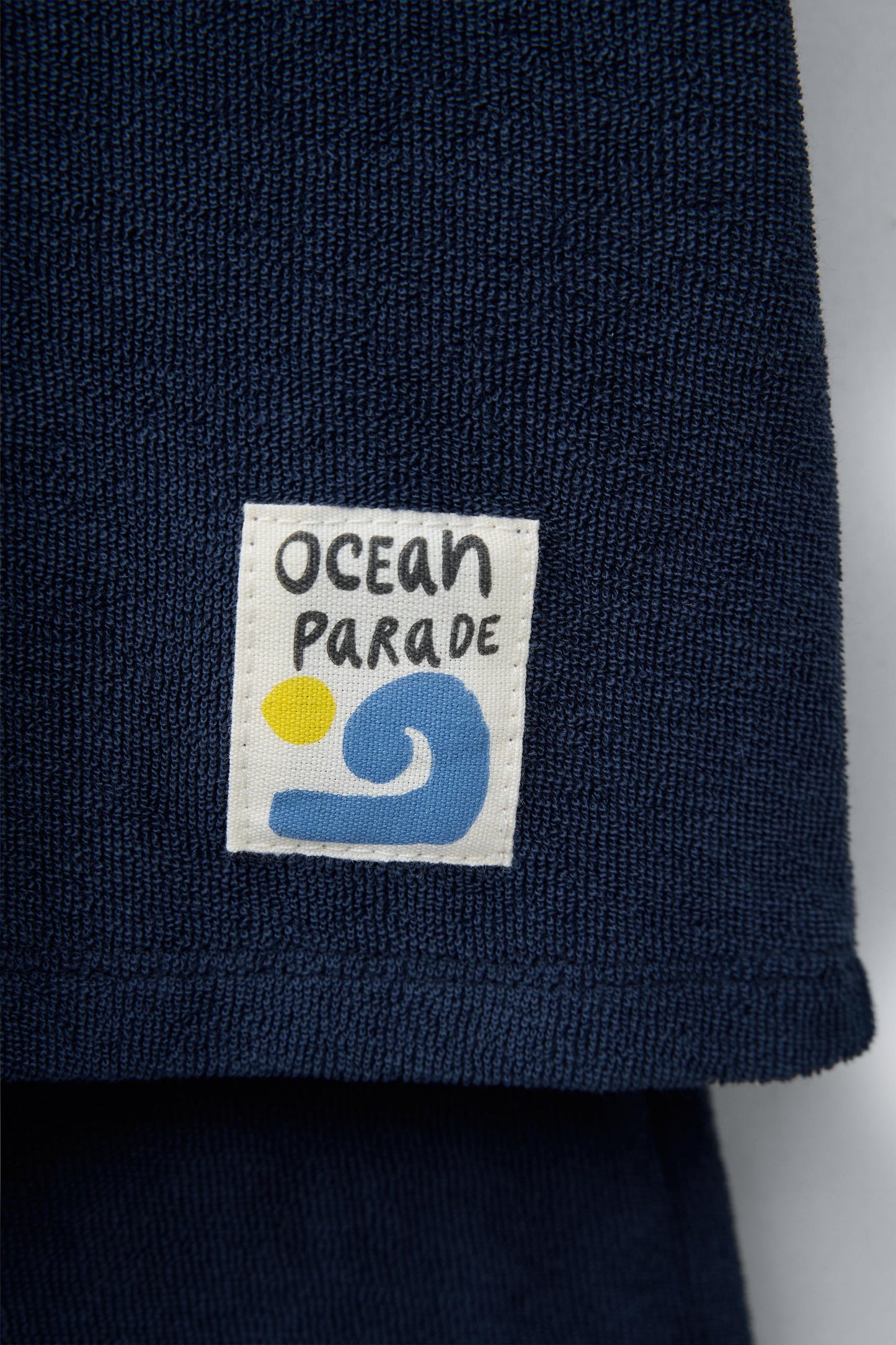 LABEL TERRY CLOTH POLO AND SHORTS SET