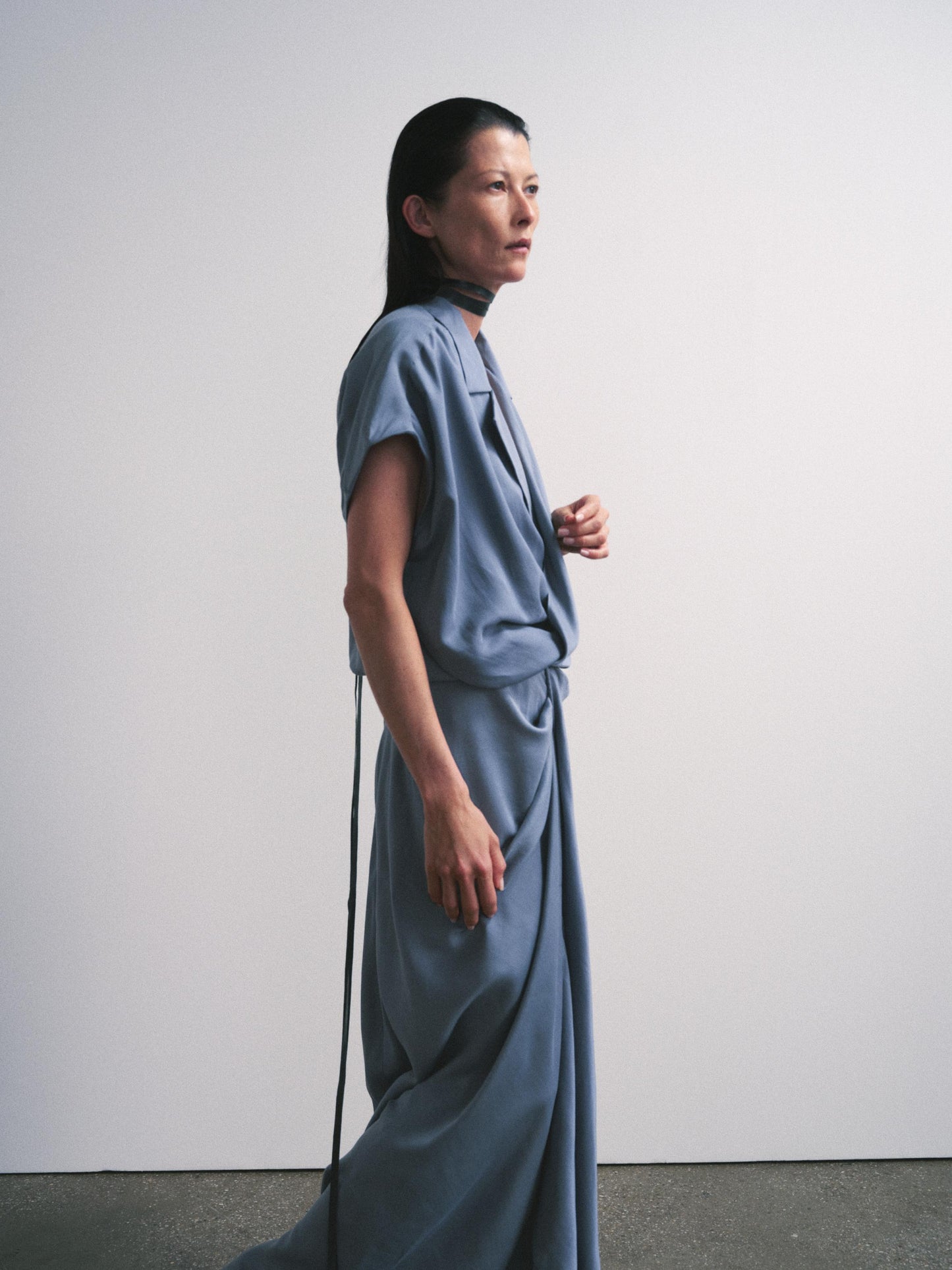 ZW COLLECTION SATIN EFFECT WRAP DRESS