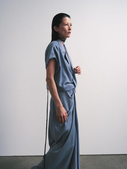 ZW COLLECTION SATIN EFFECT WRAP DRESS