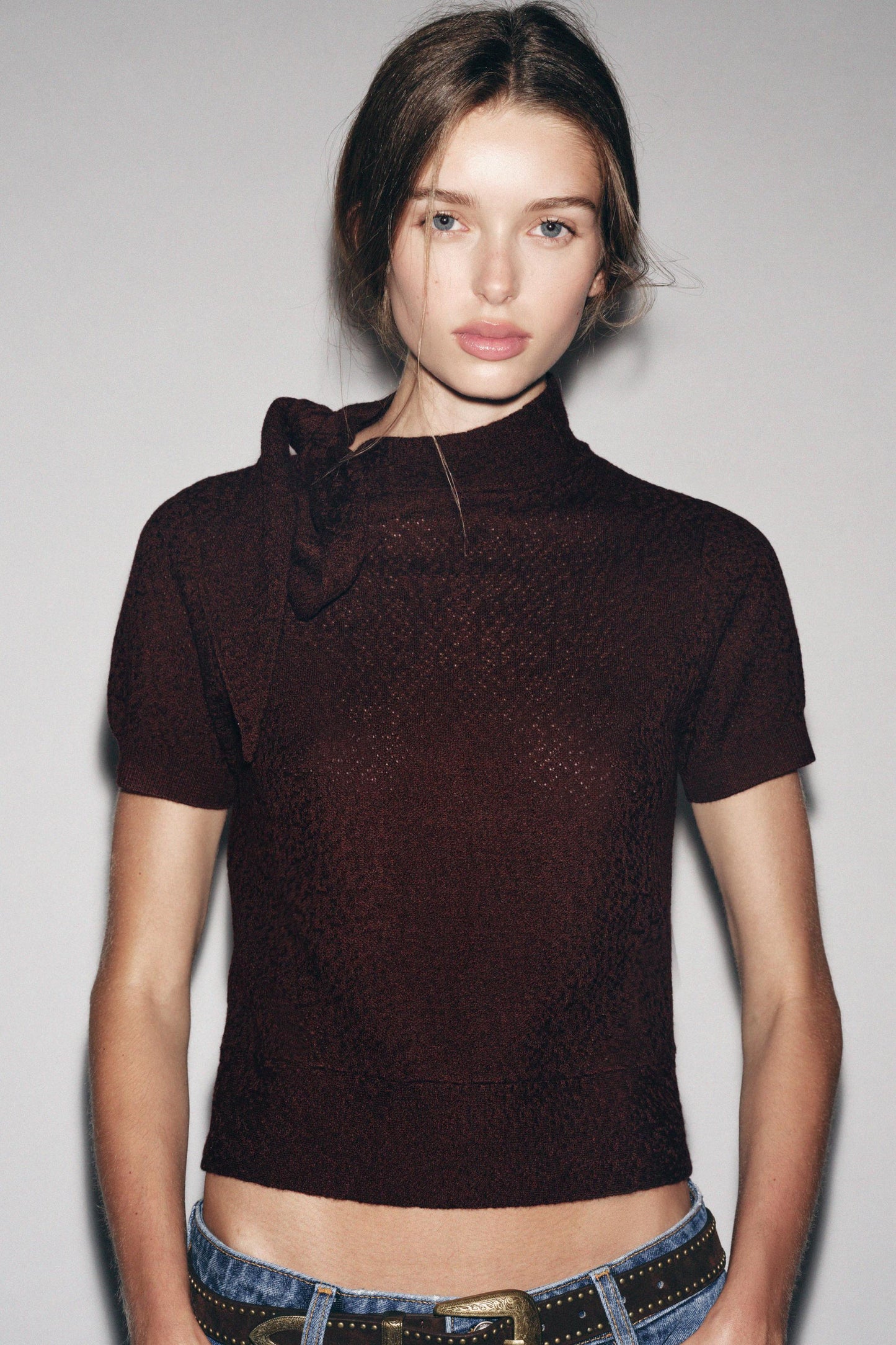 TIED KNIT TOP