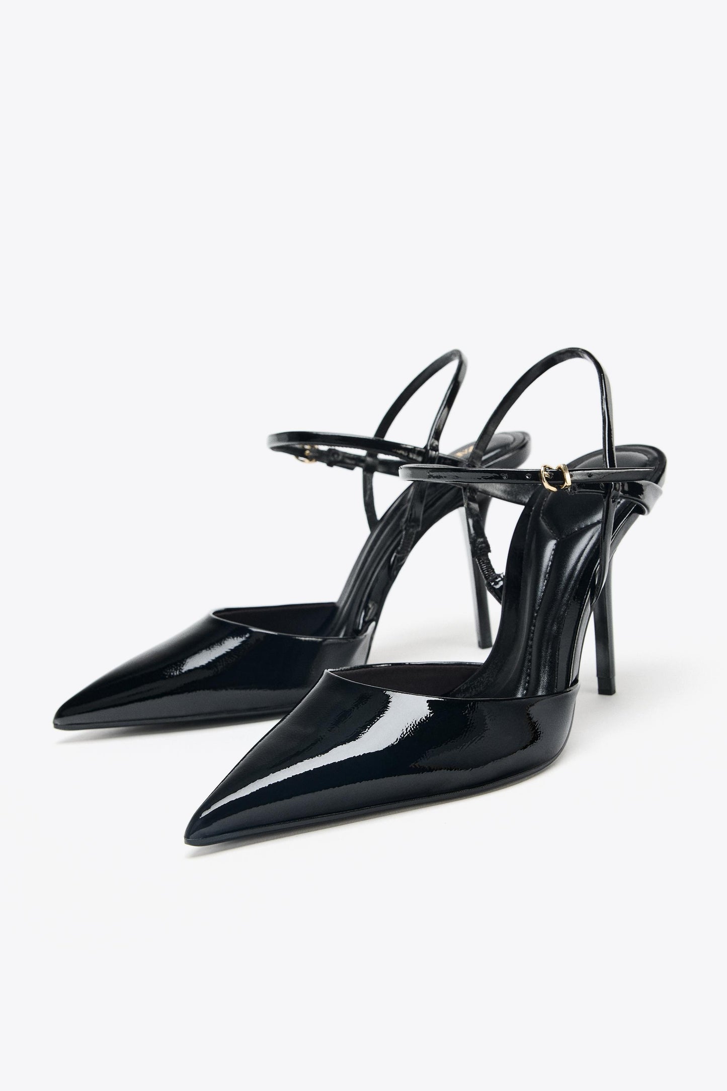 SLINGBACK ANKLE STRAP HEELS