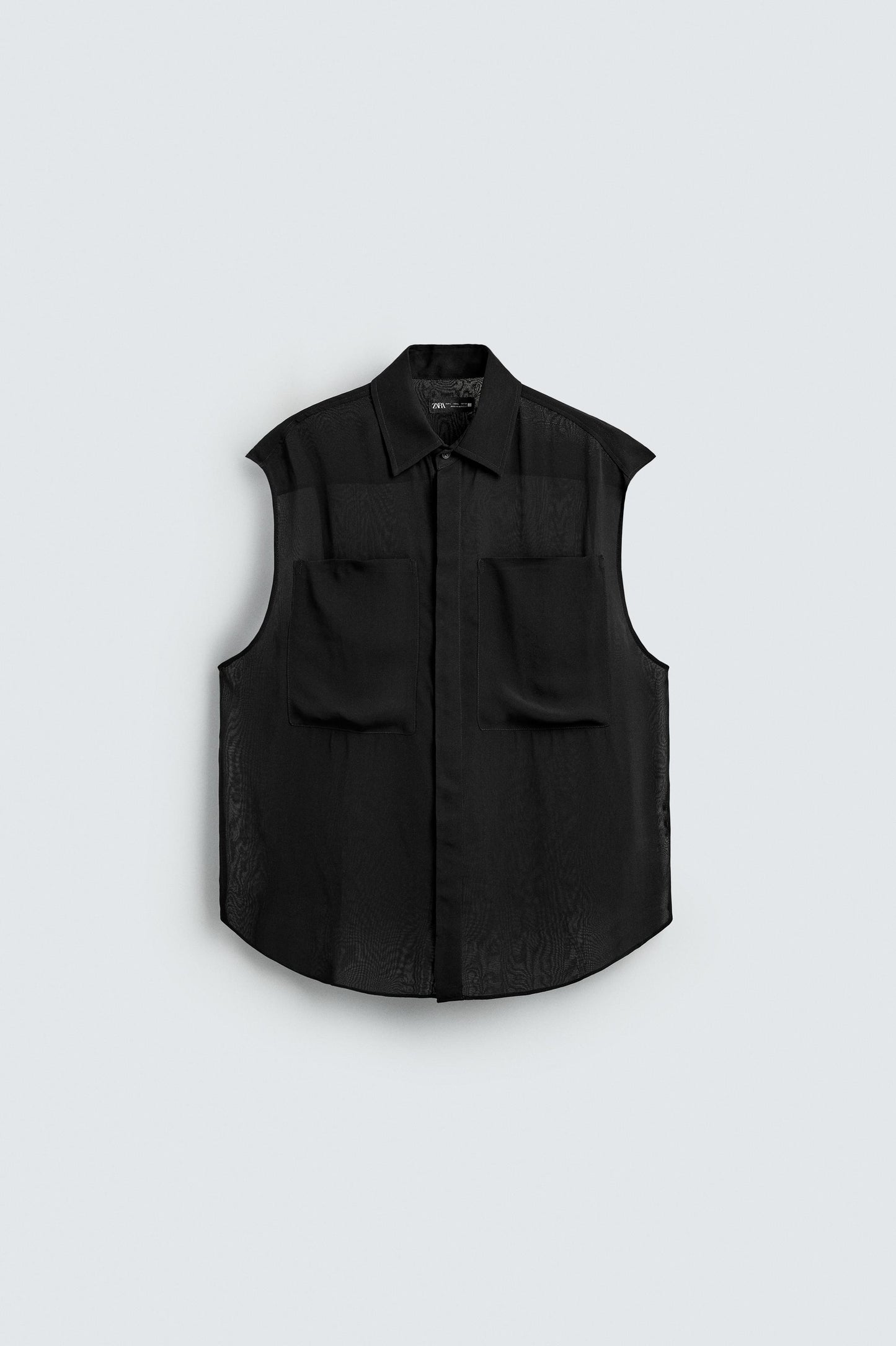 SEMI-SHEER POCKET SHIRT