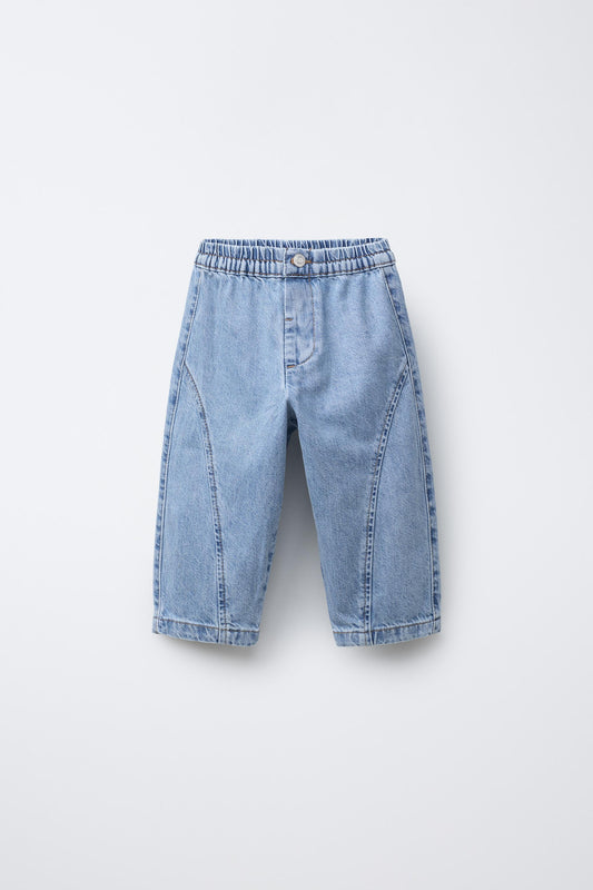 STITCHED BAGGY JEANS