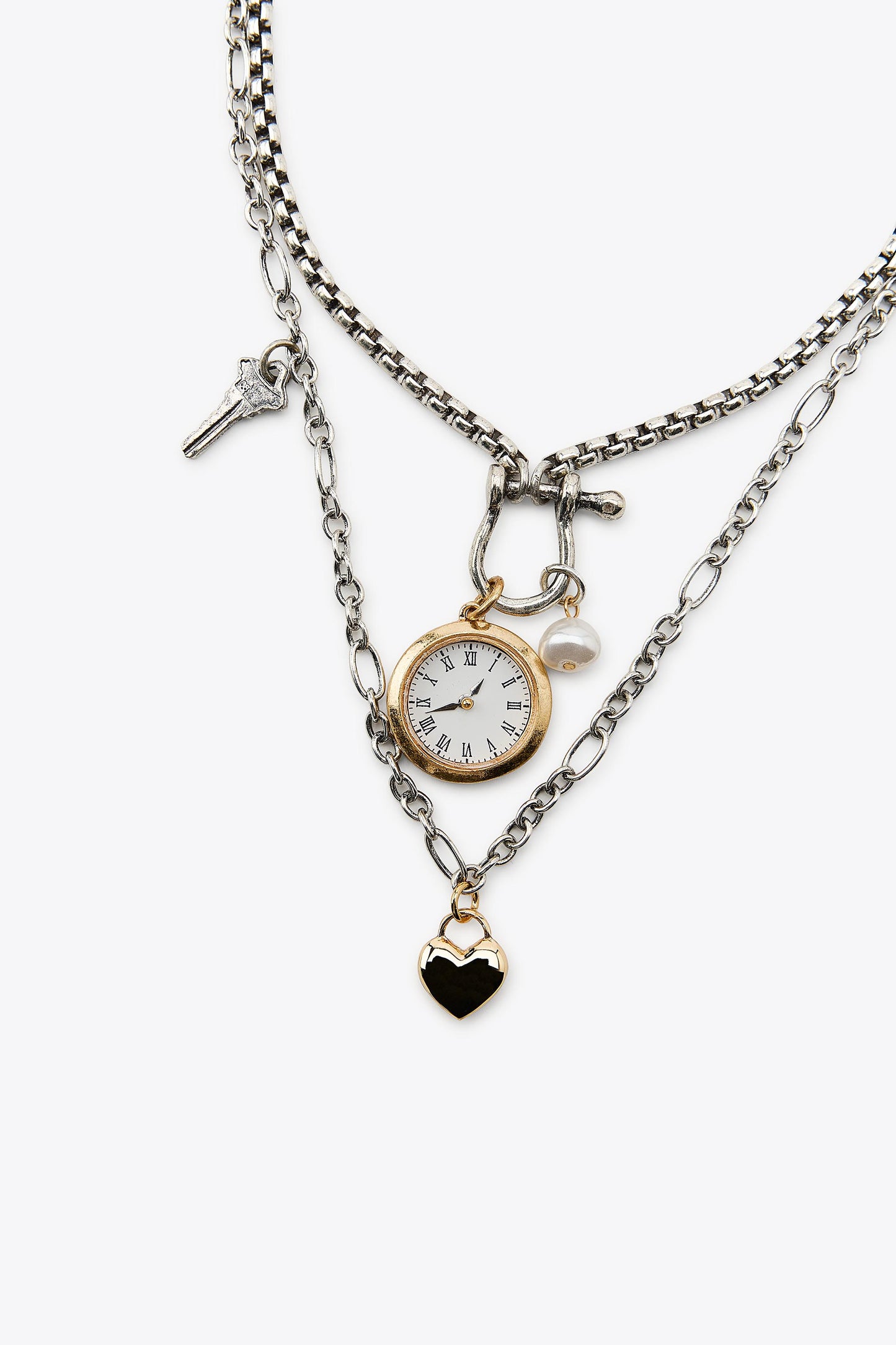 PACK OF 3 WATCH AND CHARM NECKLACES