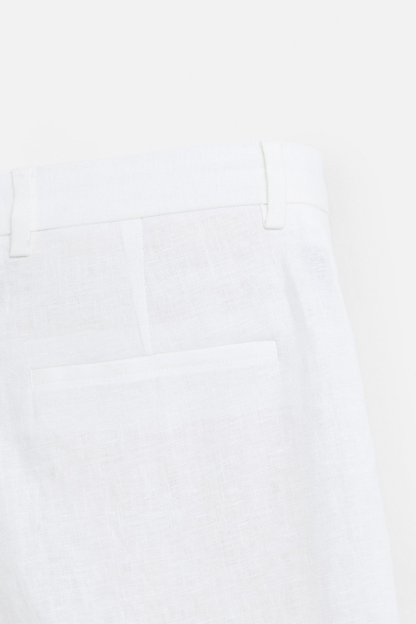 100% LINEN PLEATED PANTS