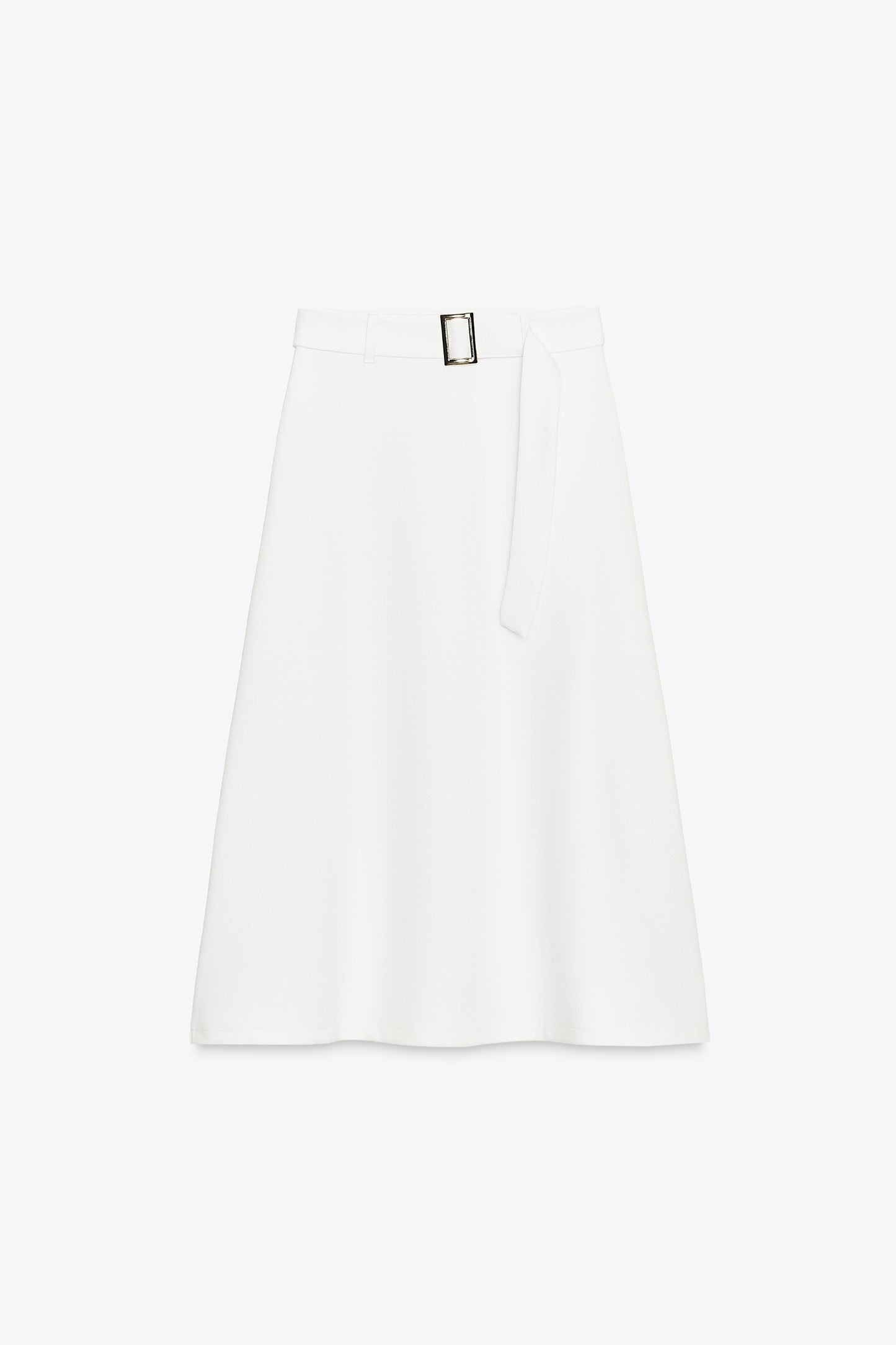 BELTED A-LINE SKIRT