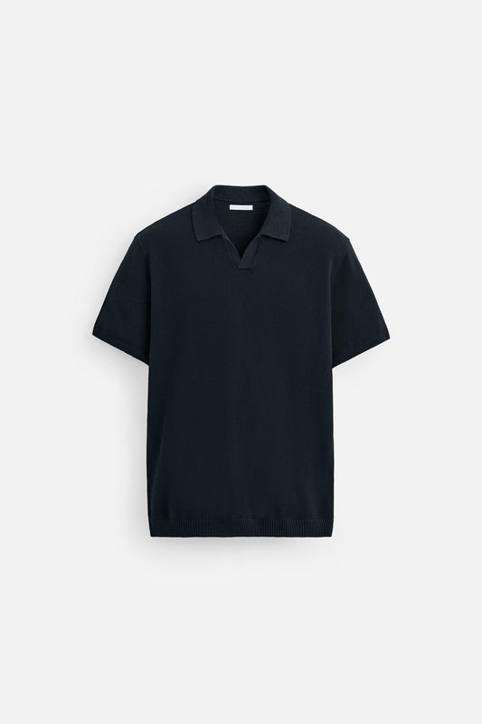 TEXTURED KNIT POLO