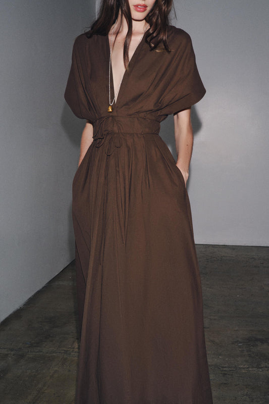 ZW COLLECTION PLEATED MIDI DRESS