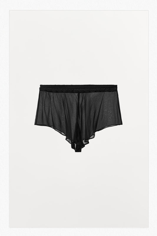 CROCHET TRIM SHORTS