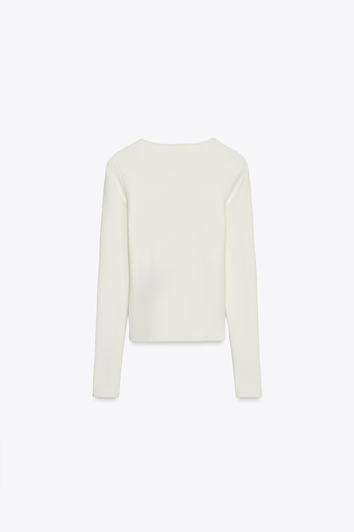 RIBBED SQUARE NECK TOP