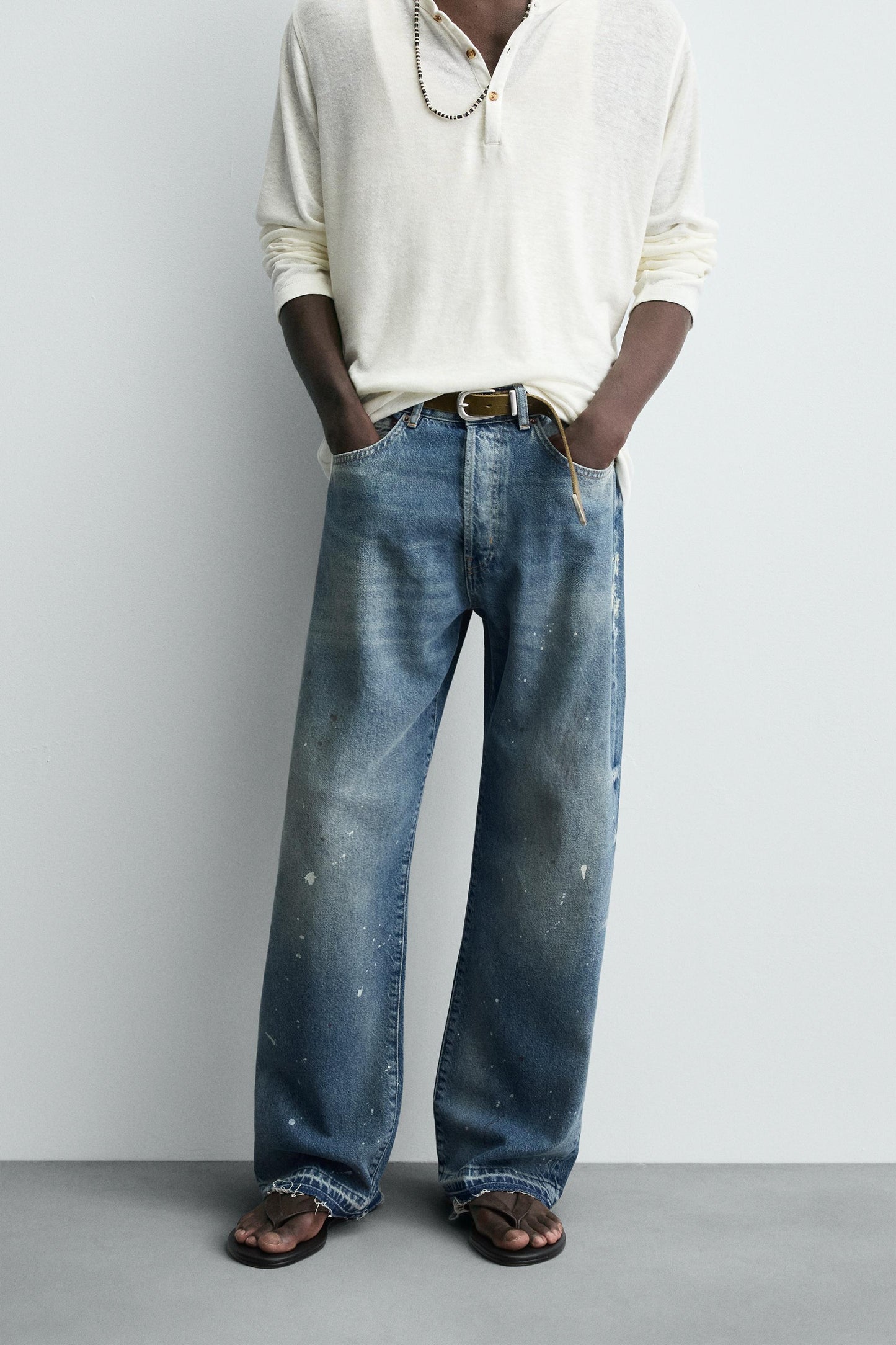 SPLATTER LOOSE FIT JEANS