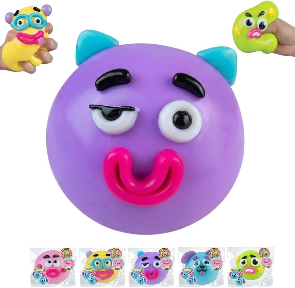 NEW Smushers Squishy, Curiosities Smushers Dog Face Squishy Fidget Toys Slow Rising Fidget Sensory for Anxiety Stress Relief High Density, Squishies Gift for Office Desk Party