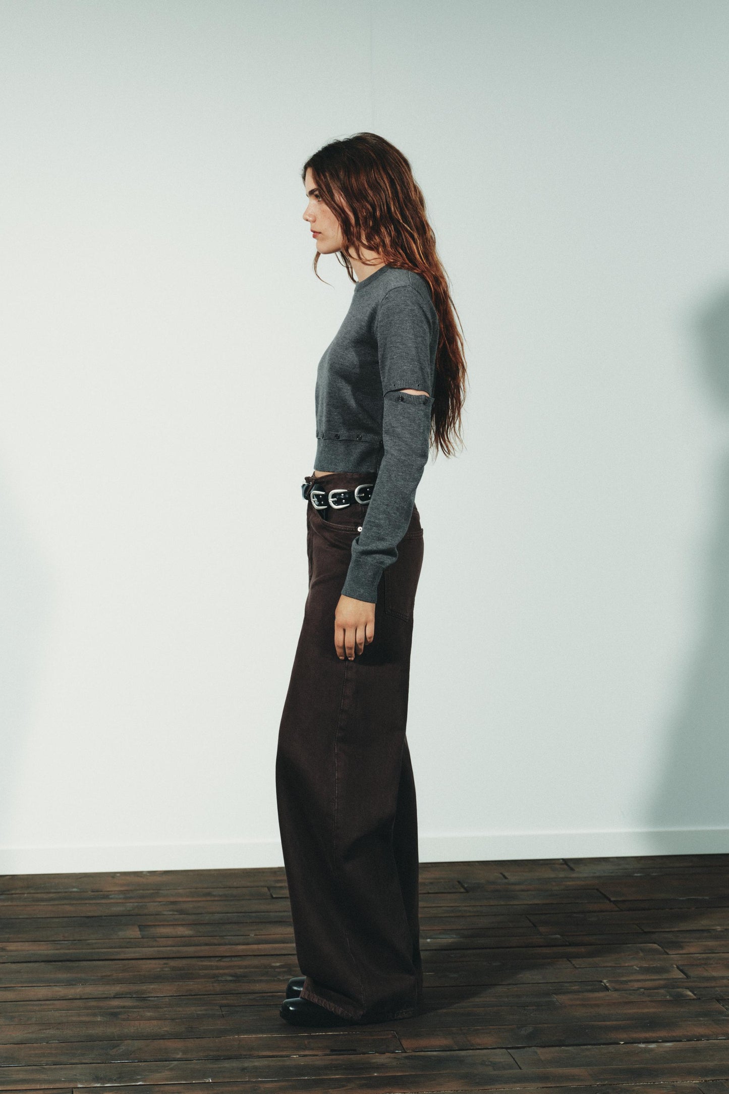 TRF EXTRA WIDE LEG HIGH WAIST JEANS
