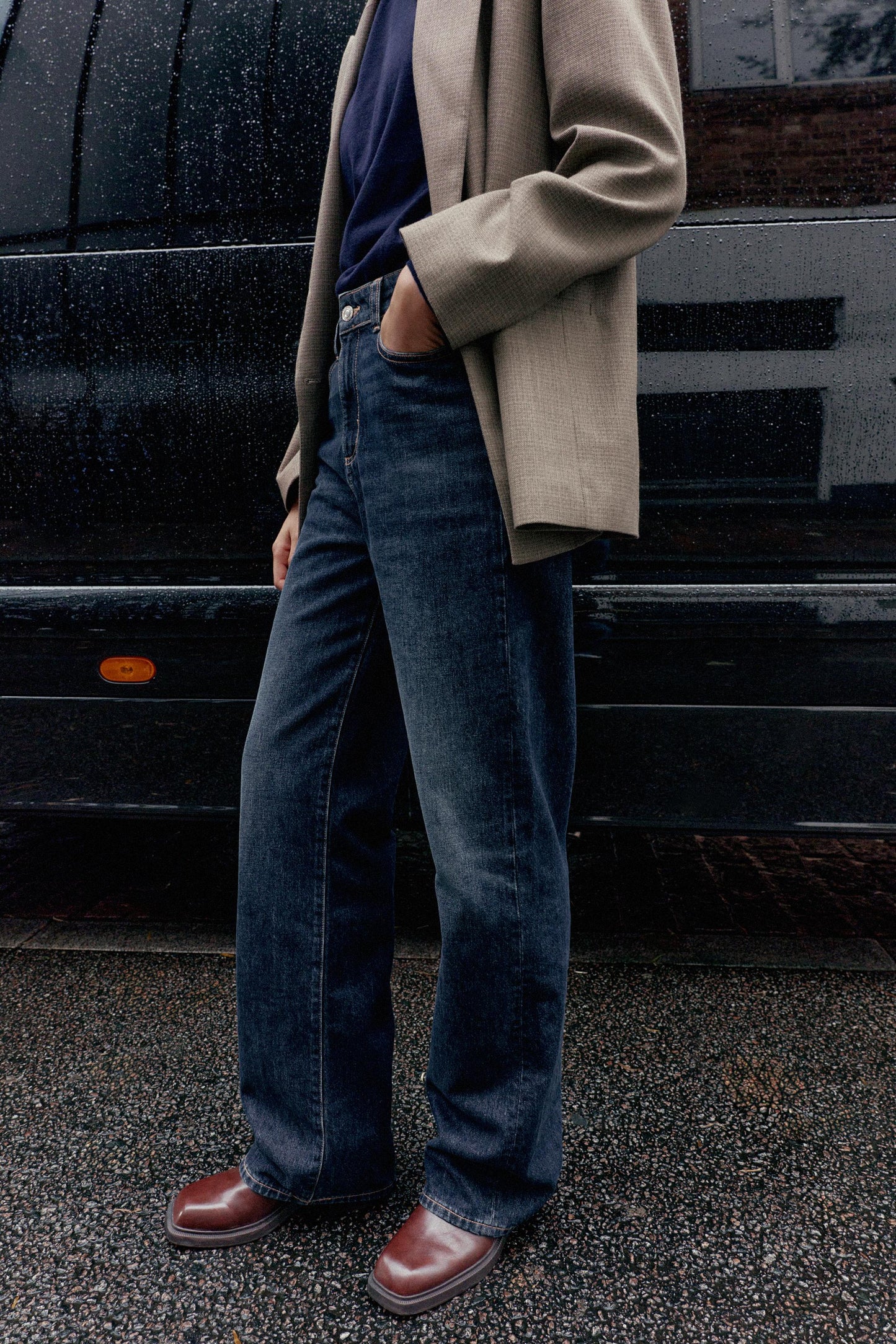 Z.04 STRAIGHT FULL LENGTH HIGH WAISTED JEANS