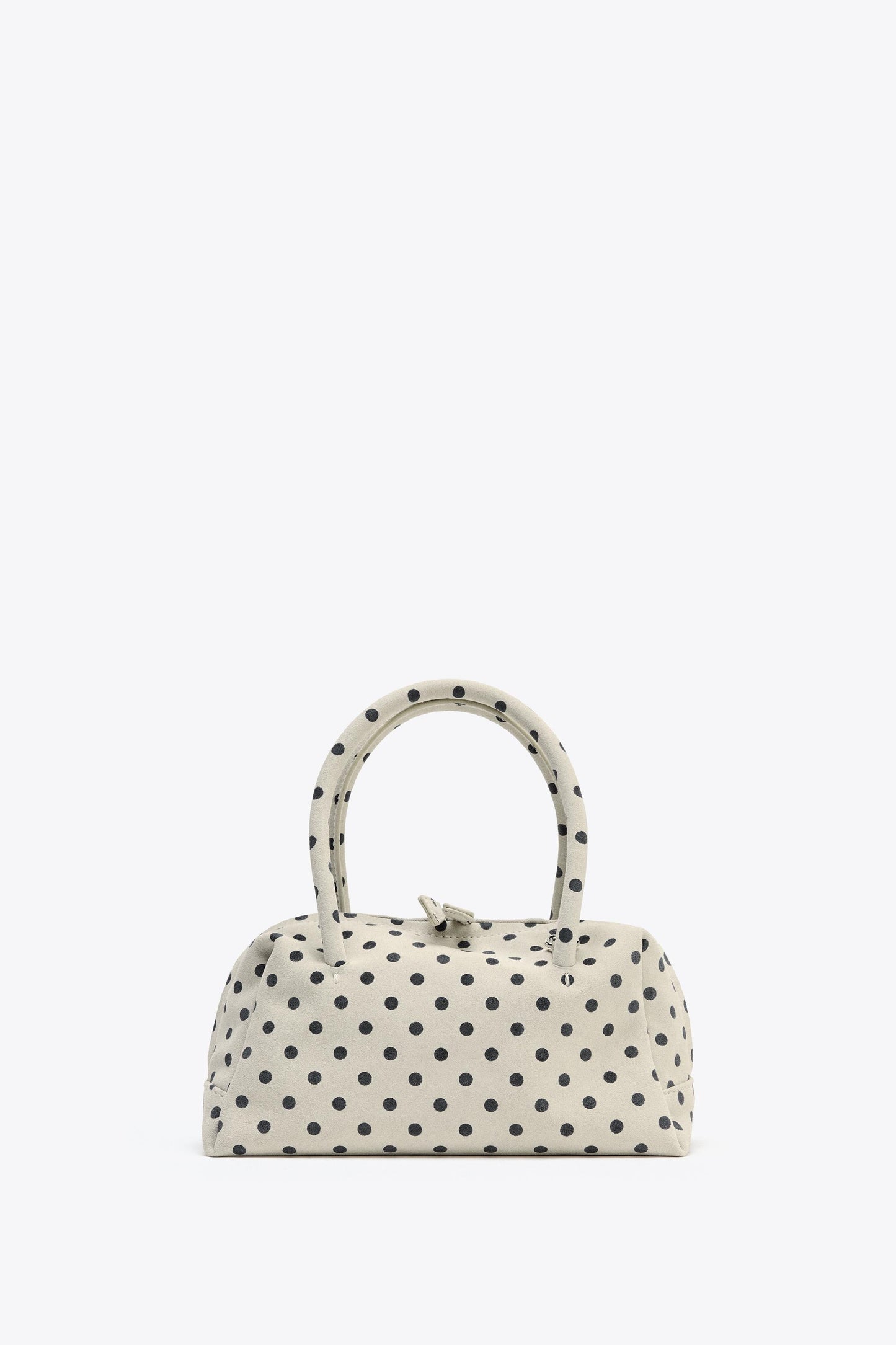 PRINTED SPLIT LEATHER BOWLING BAG