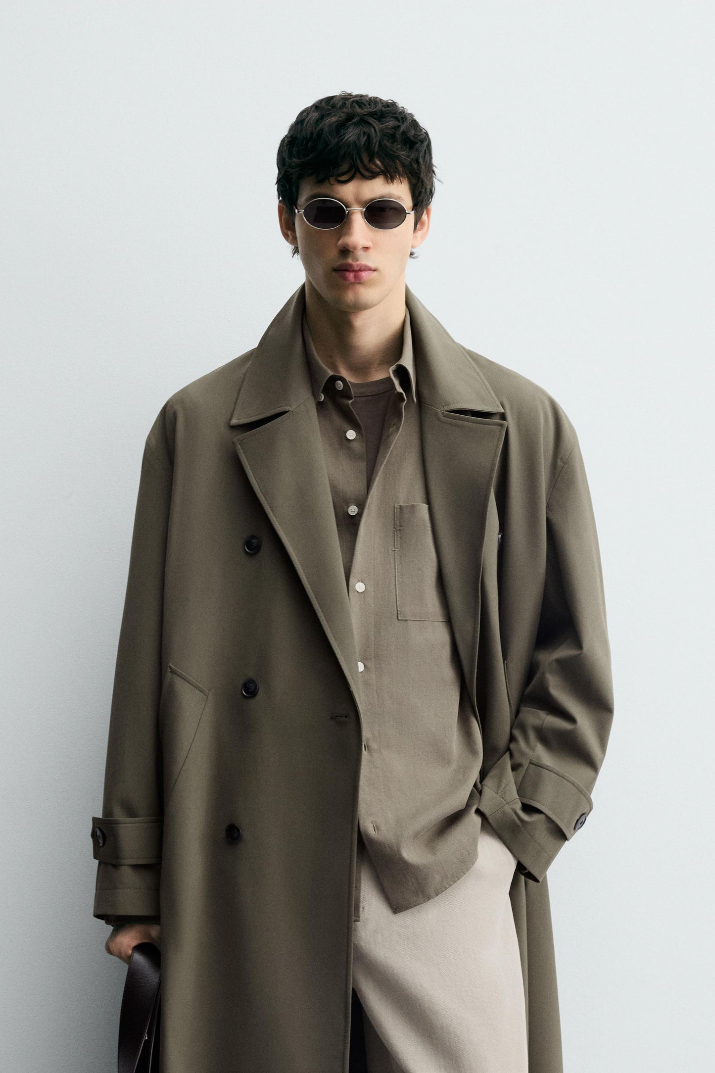 FLOWY OVERSIZED FIT TRENCH COAT