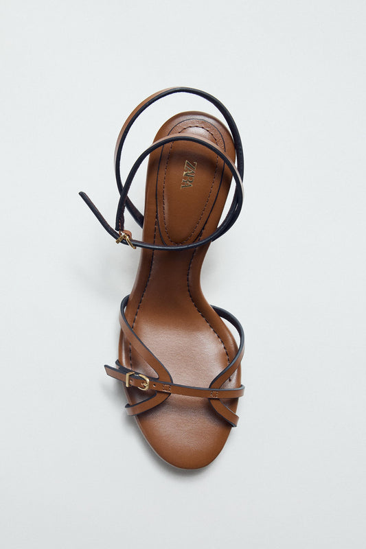 STRAPPY HEELED SANDALS