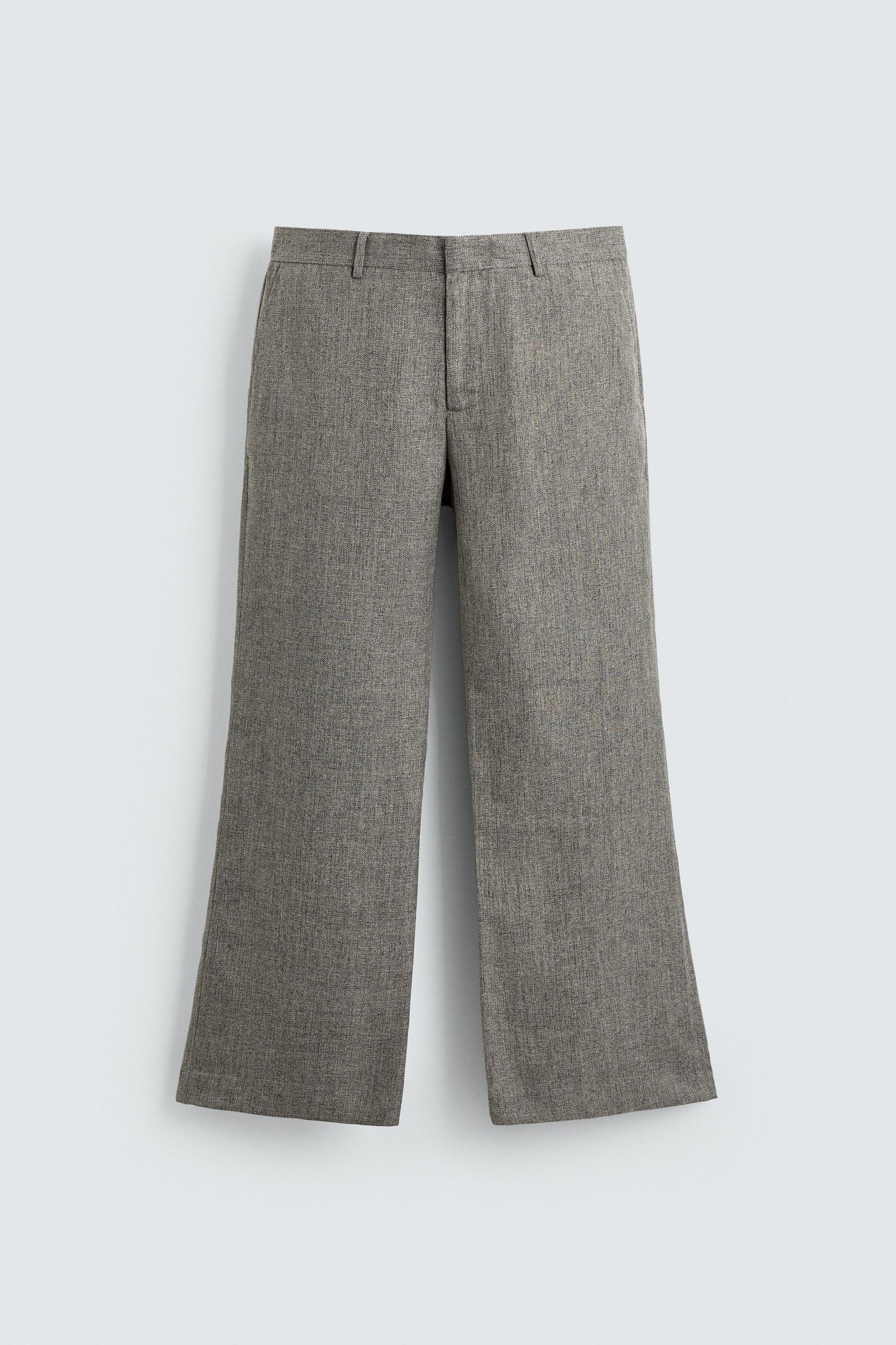 FLARE FIT STRUCTURED PANTS
