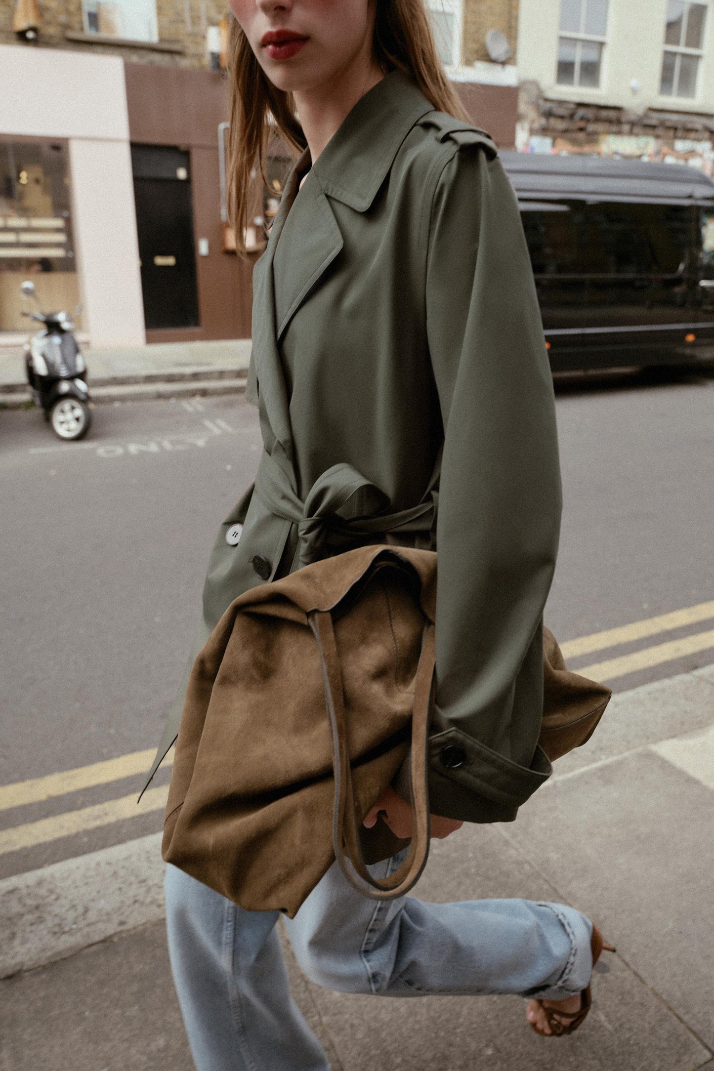 WATER REPELLENT WINDPROOF DOUBLE-BREASTED TRENCH COAT