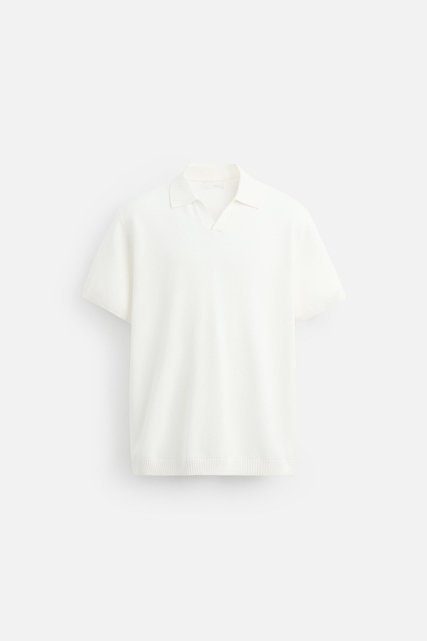 TEXTURED KNIT POLO