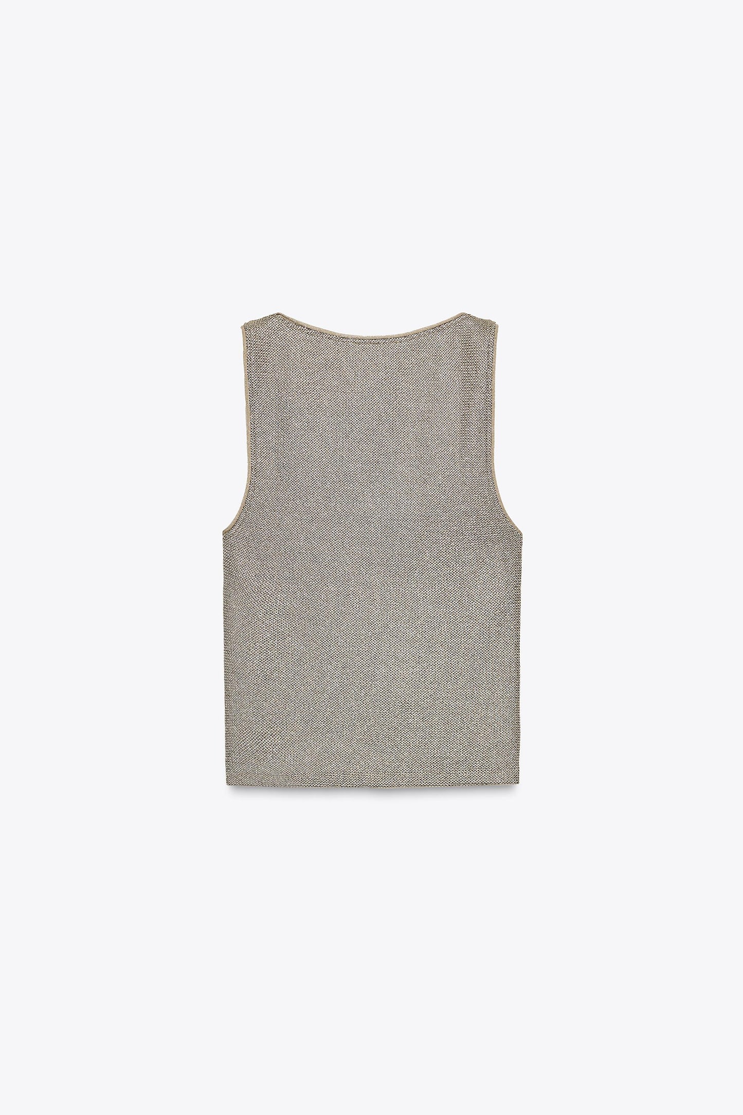 TEXTURED TOP WITH METALLIC THREAD