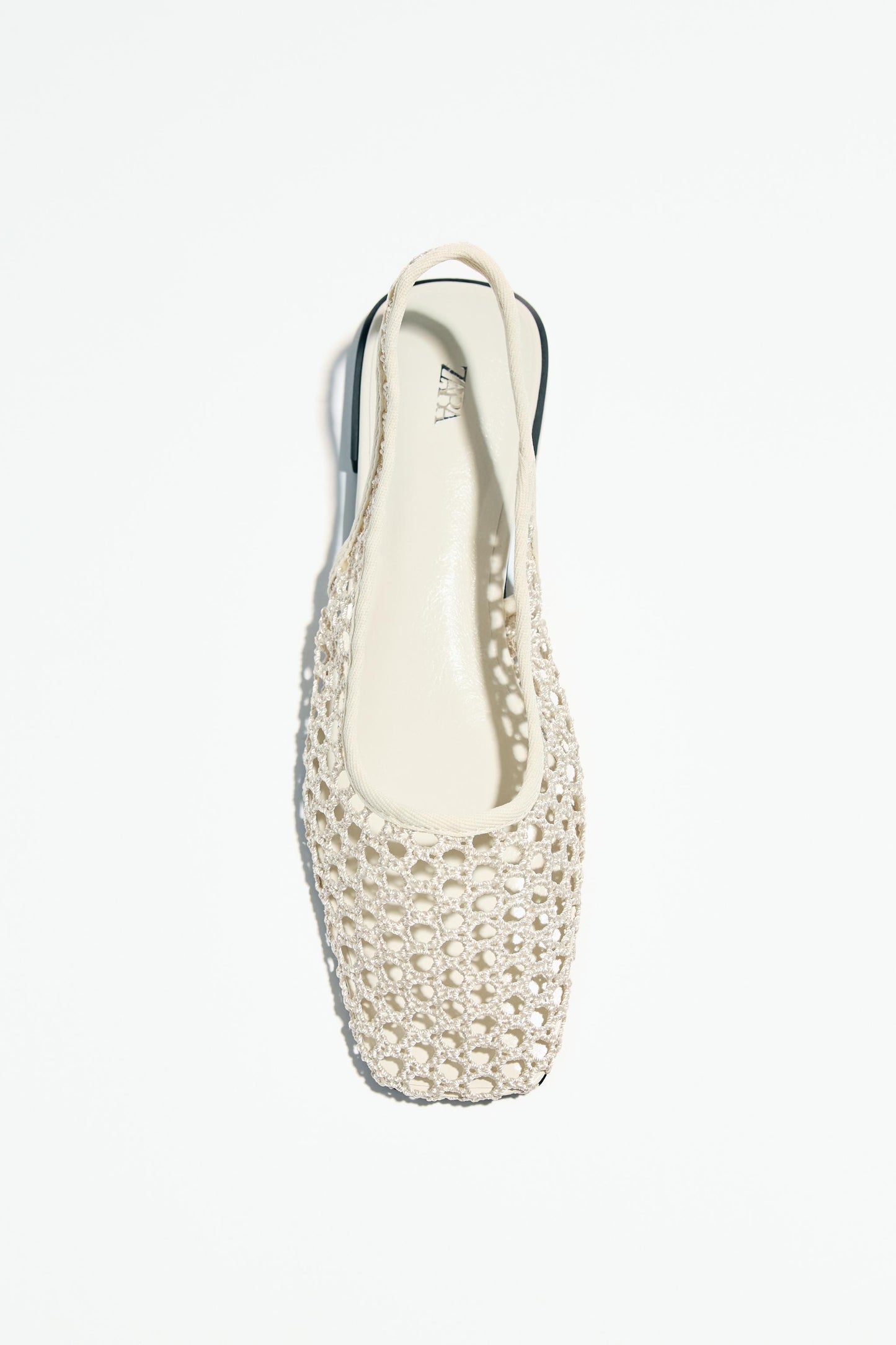 MESH SLINGBACK BALLET FLATS