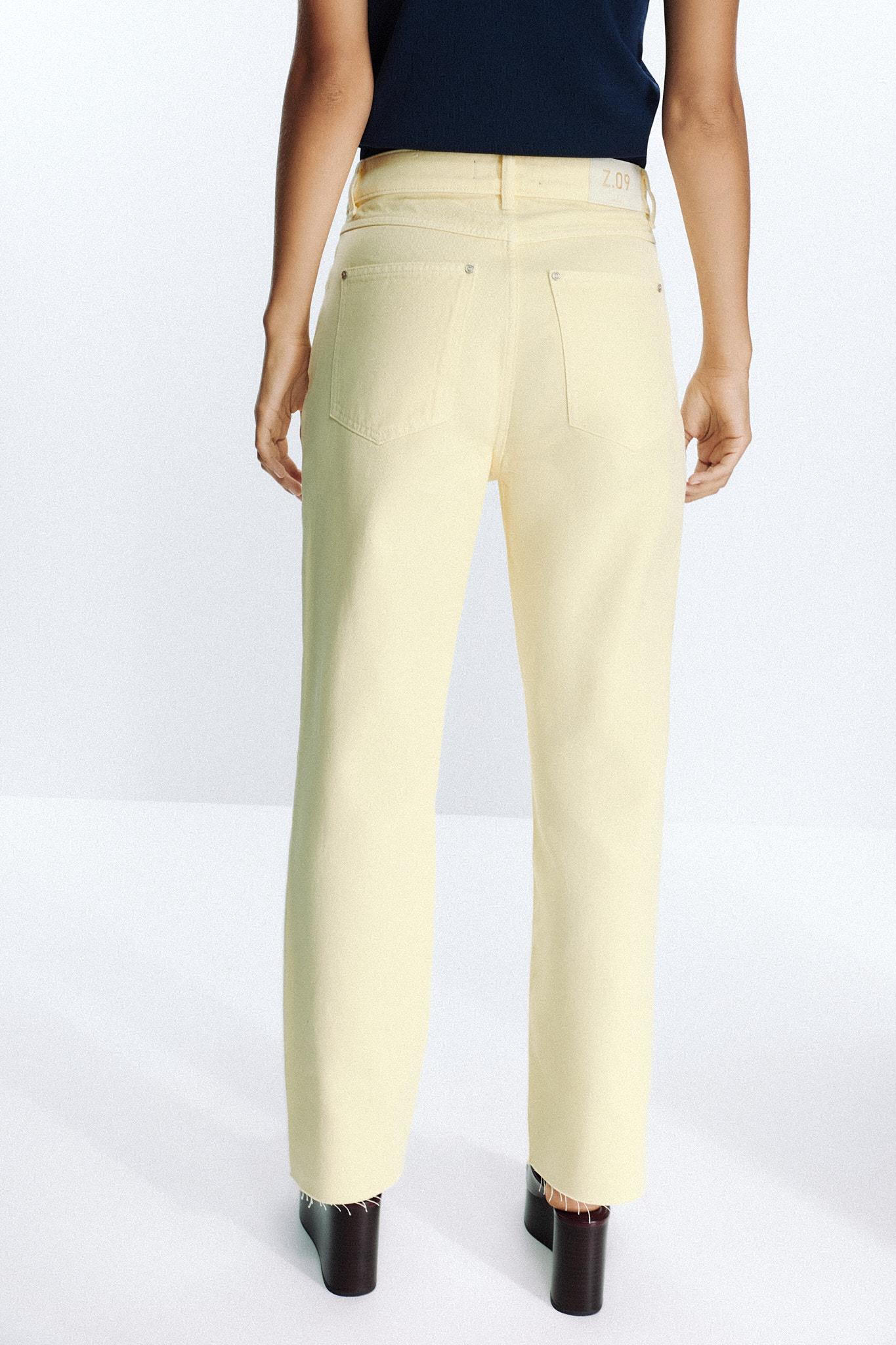 Z.09 STRAIGHT ANKLE HIGH WAIST CROSSOVER WAIST JEANS