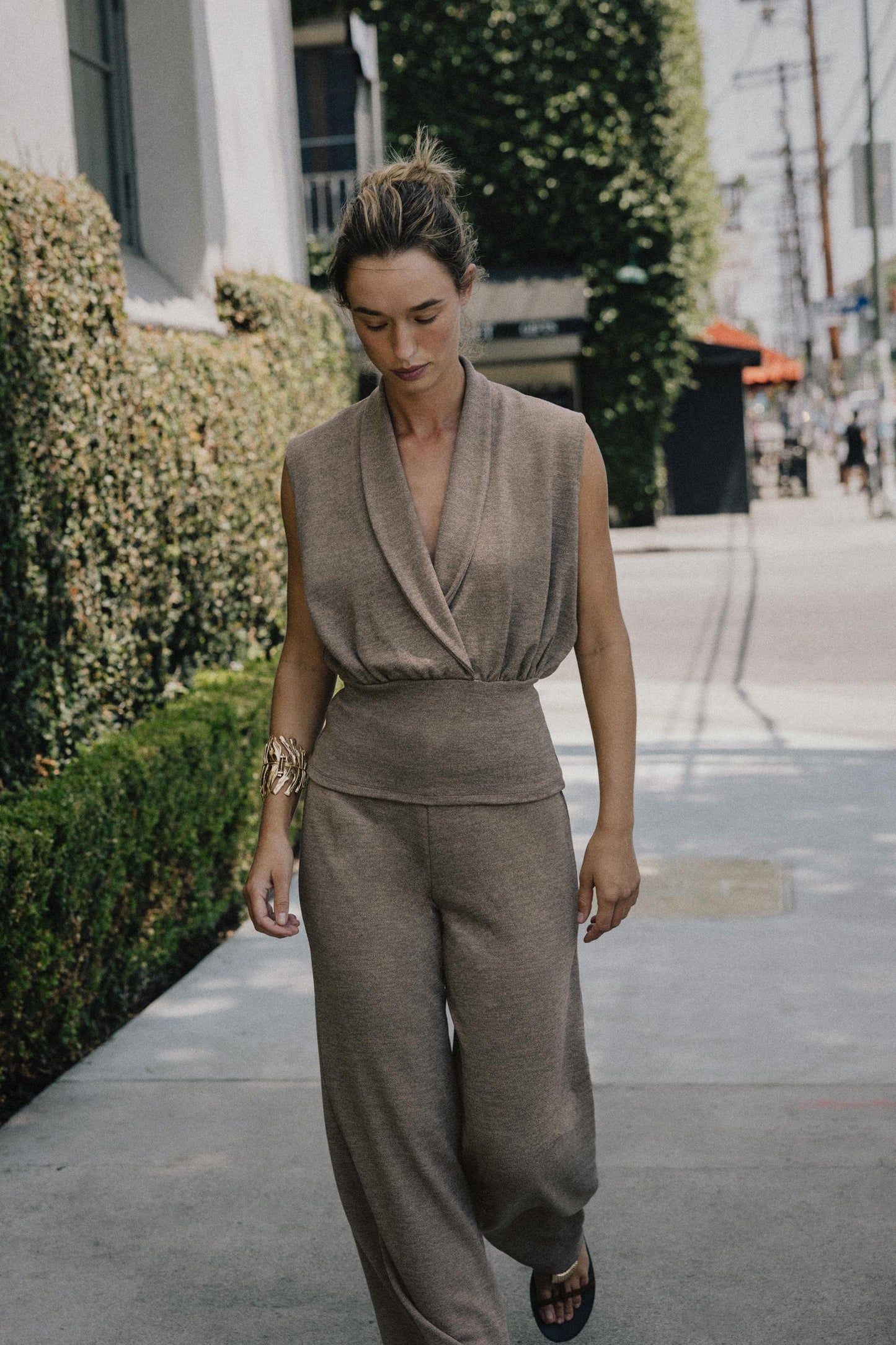 SURPLICE PIQUÉ TOP