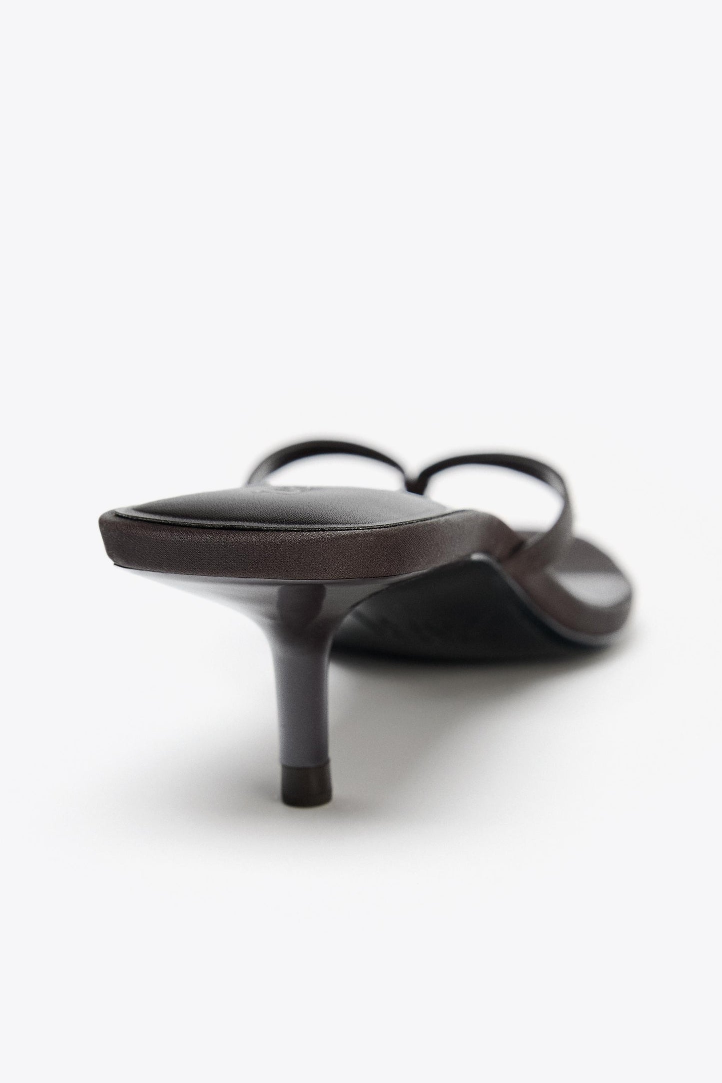 SATIN KITTEN HEEL SANDALS