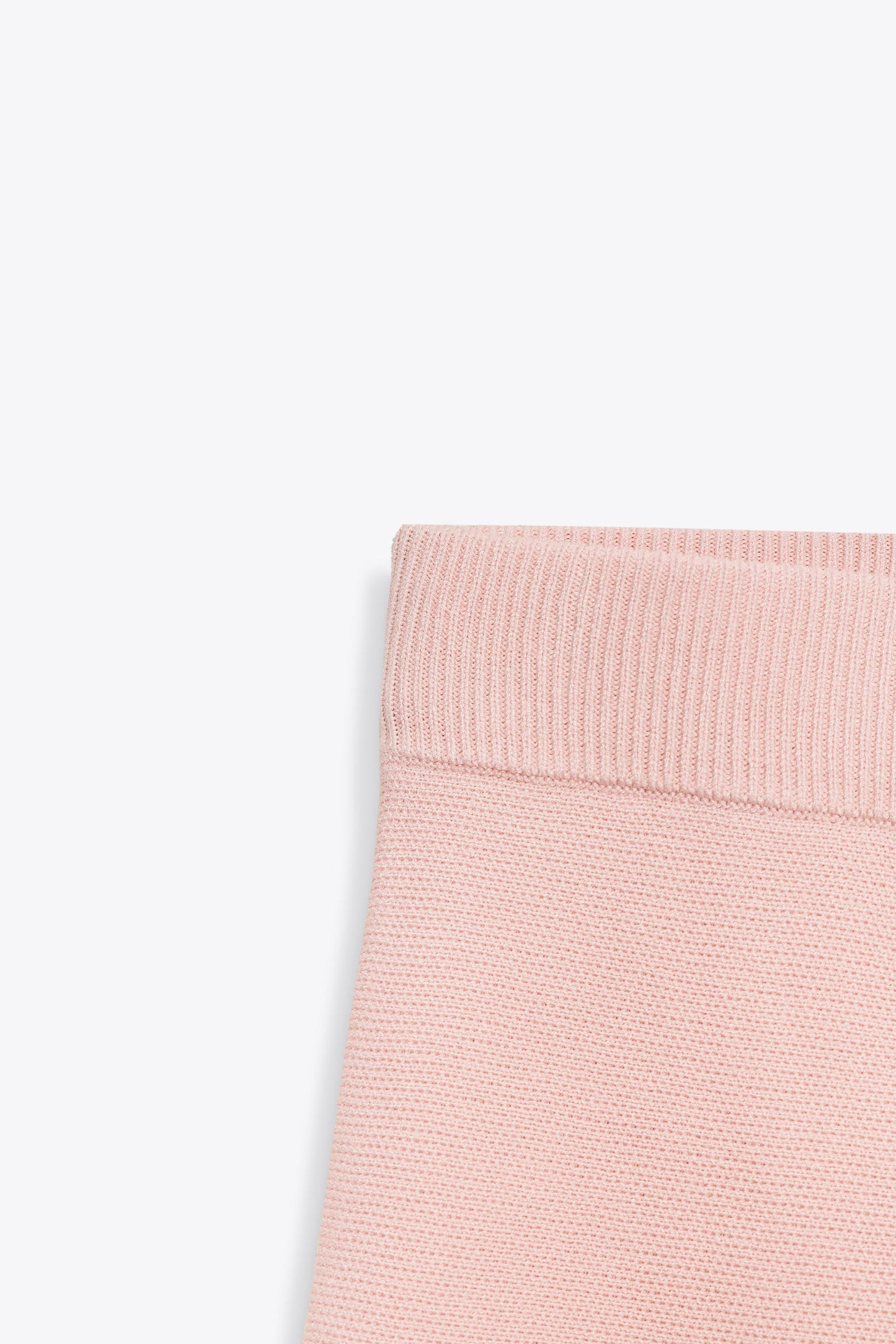 BOX PLEAT KNIT MINI SKIRT