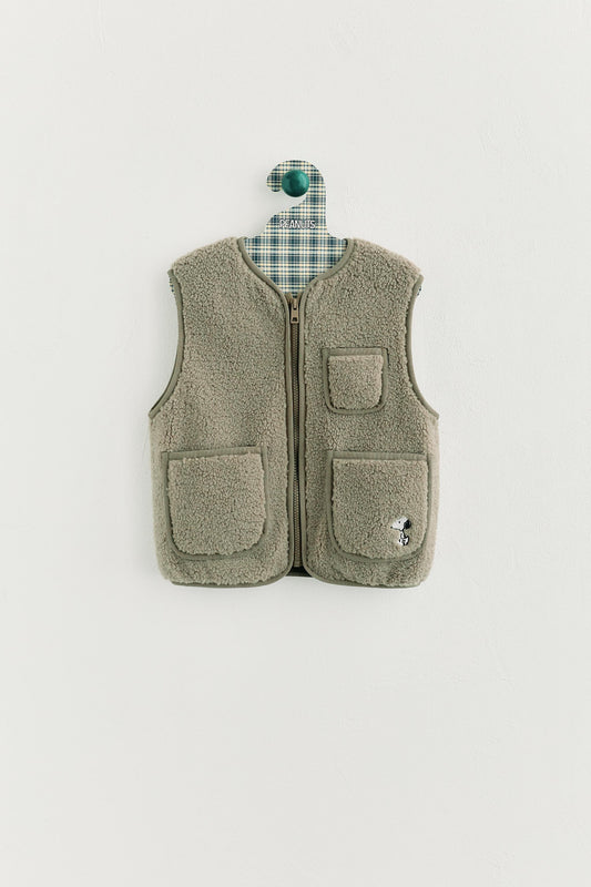 SNOOPY PEANUTS™ SHEARLING VEST