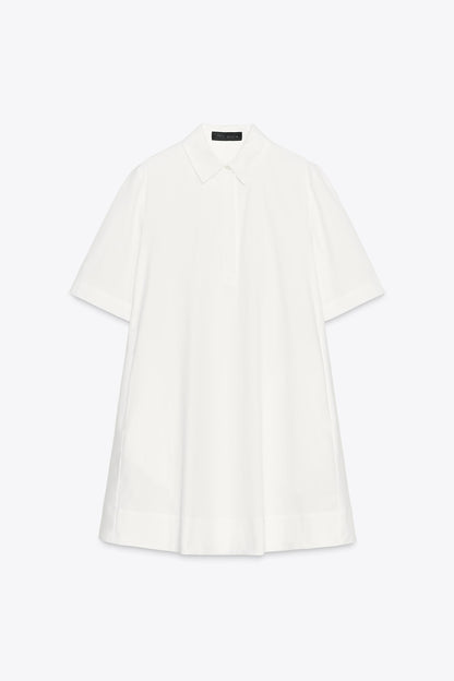 ZW COLLECTION POPLIN SHORT DRESS
