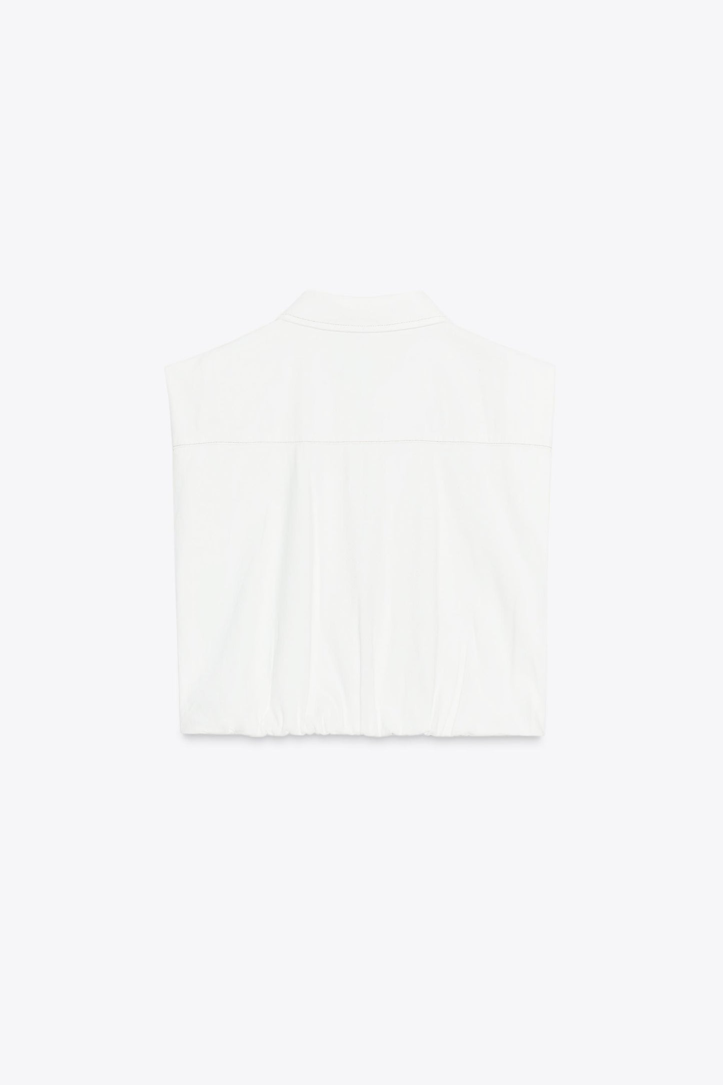 TOPSTITCHING ELASTIC HEM VEST