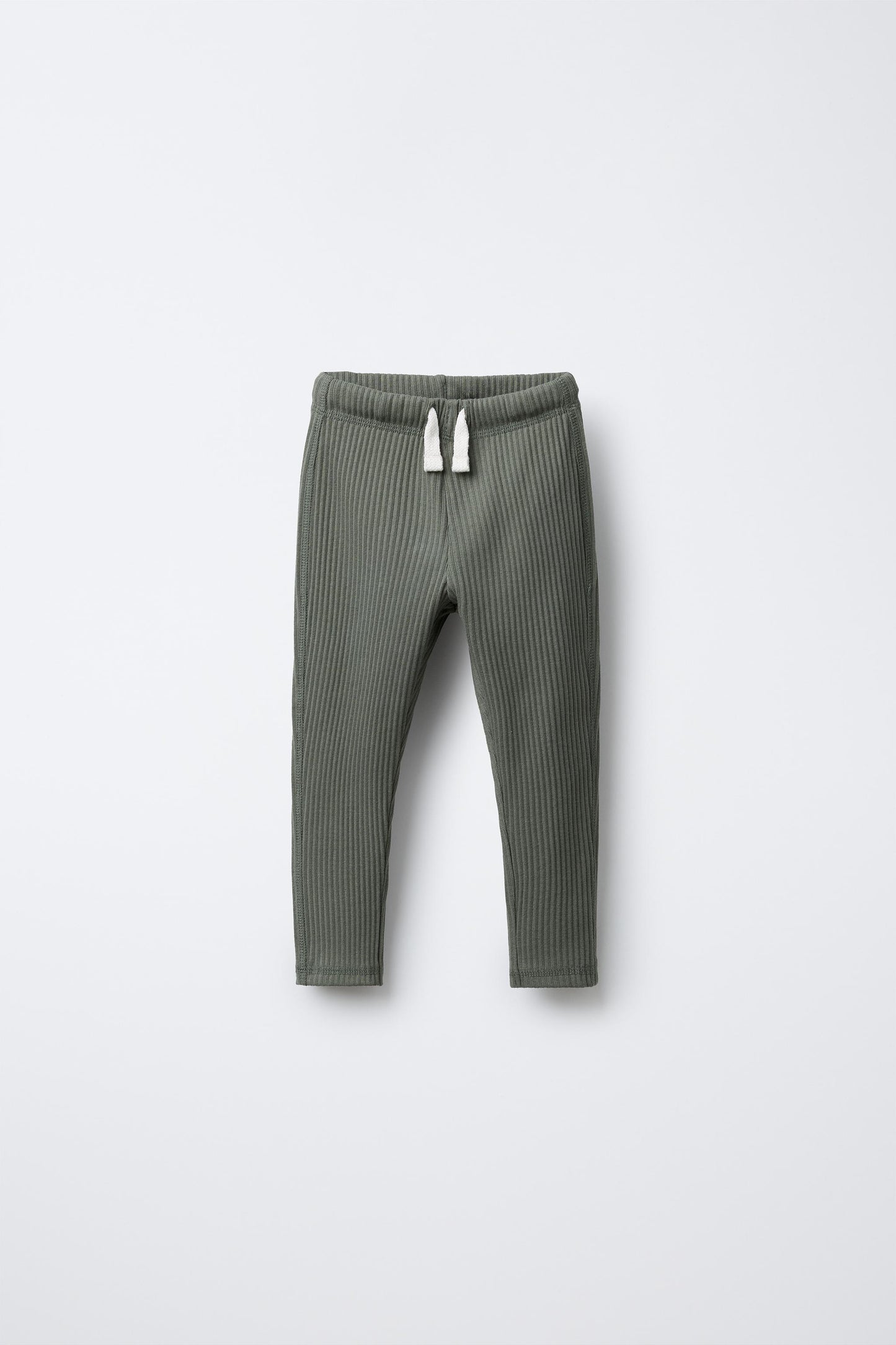 RIBBED LEGGINGS WITH LABEL