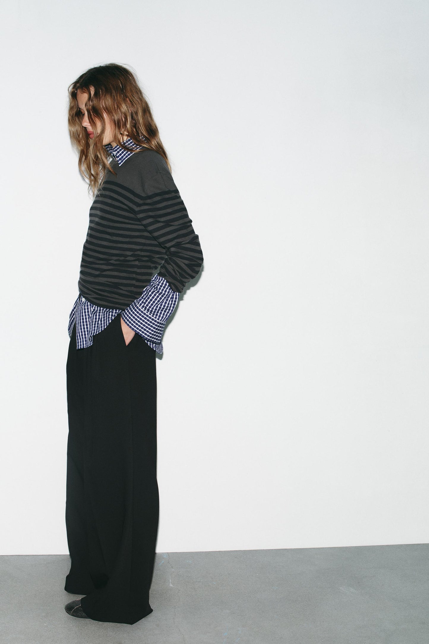 FLAP PLEATED PANTS